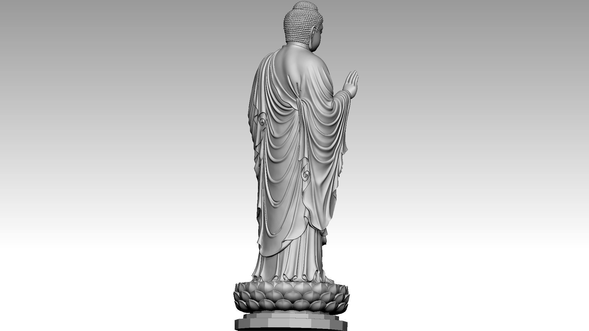 Amitabha Buddha 2 3D print model_5