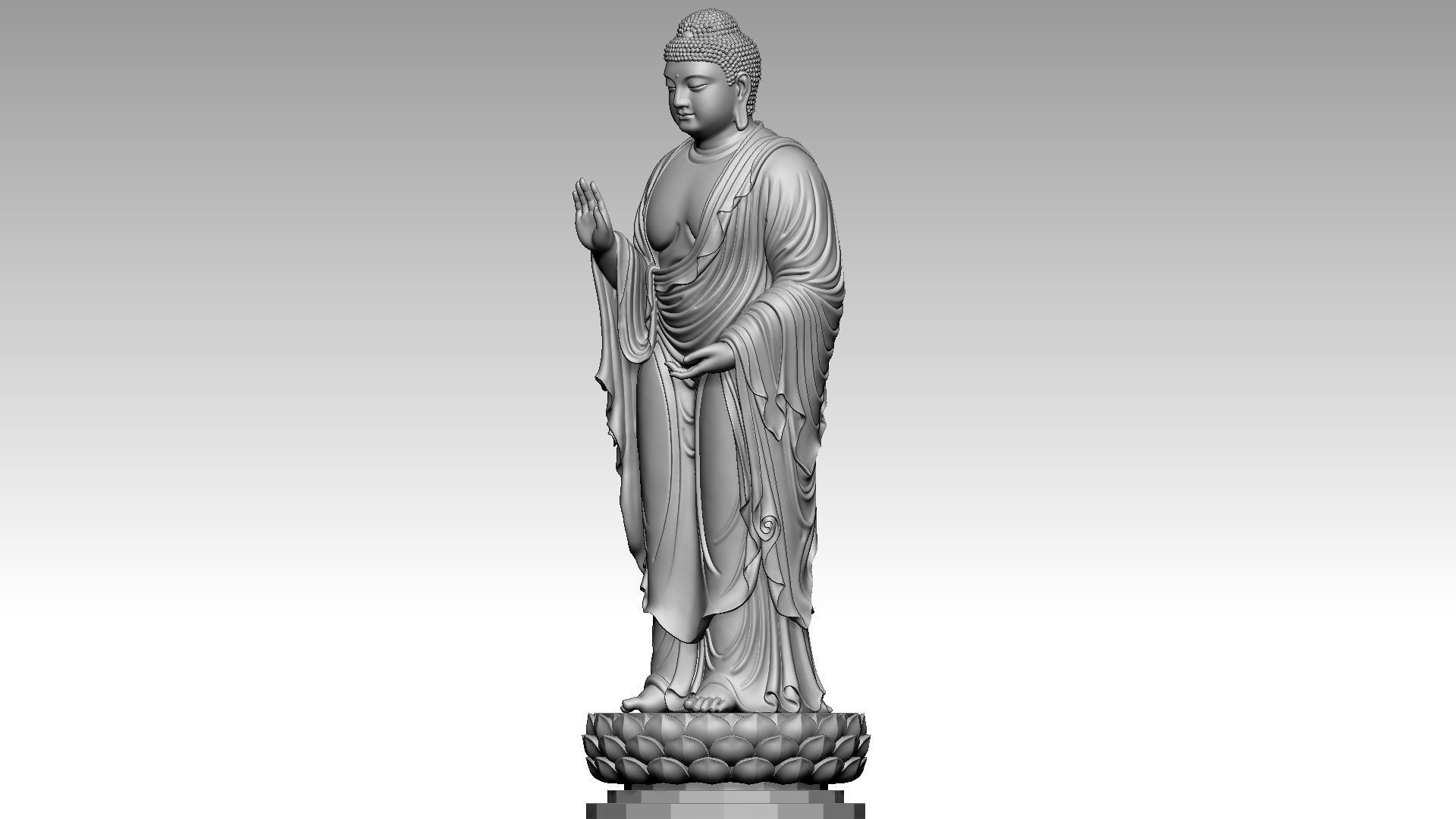 Amitabha Buddha 2 3D print model_1