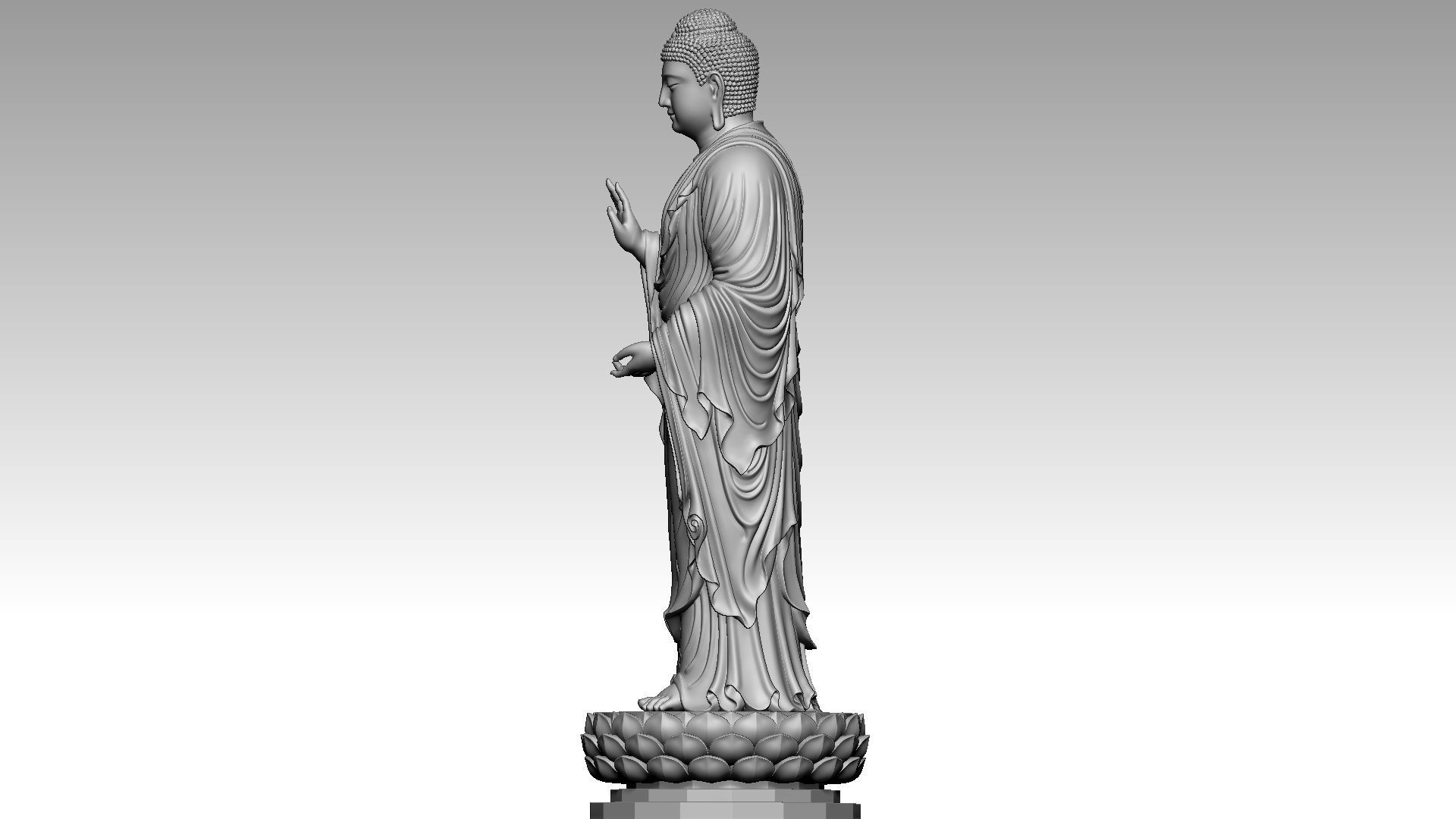 Amitabha Buddha 2 3D print model_2