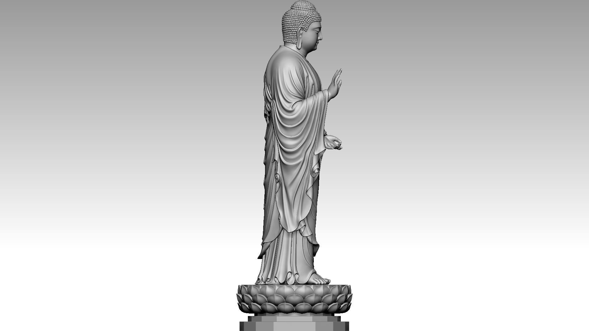 Amitabha Buddha 2 3D print model_6