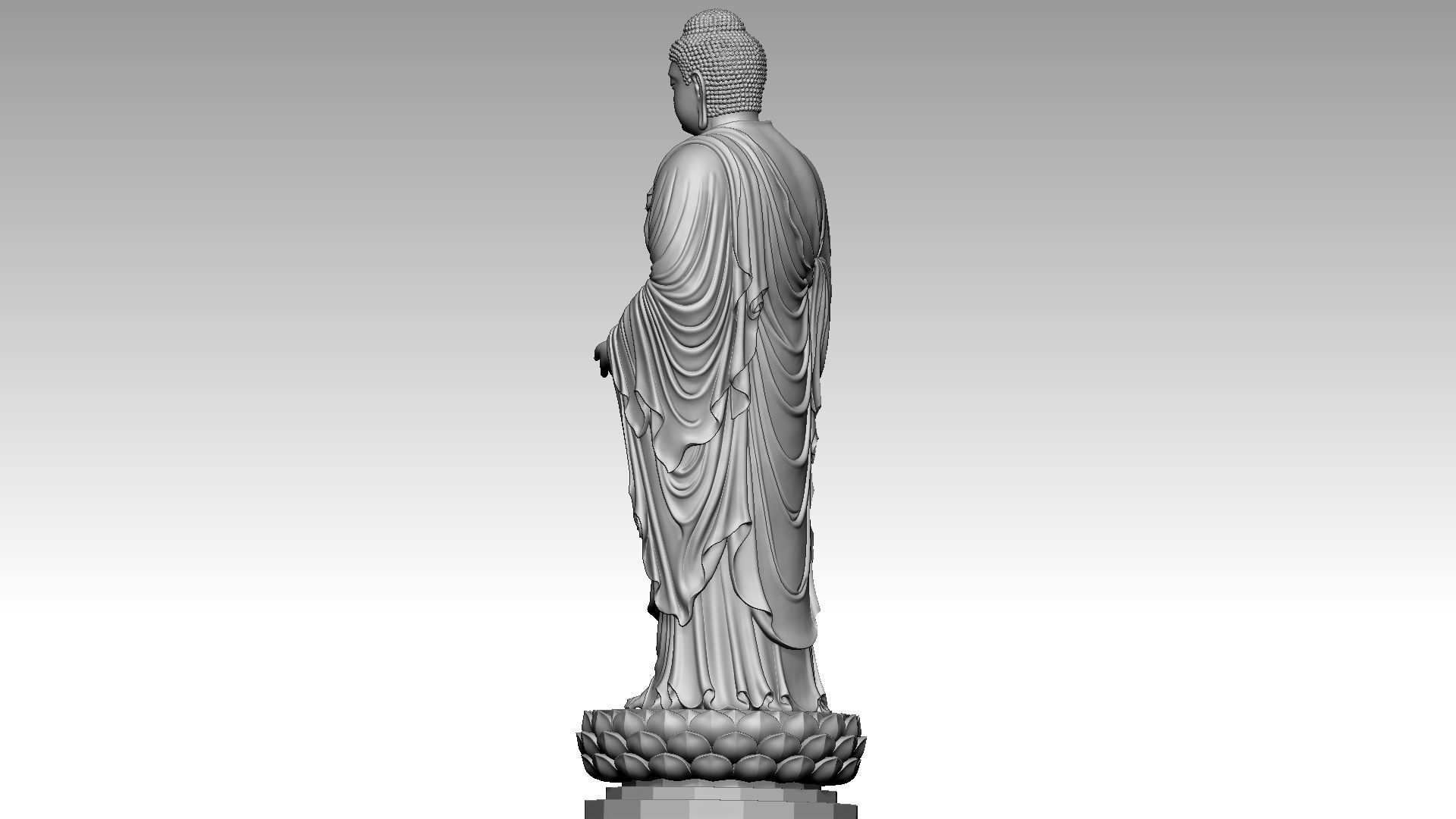 Amitabha Buddha 2 3D print model_3