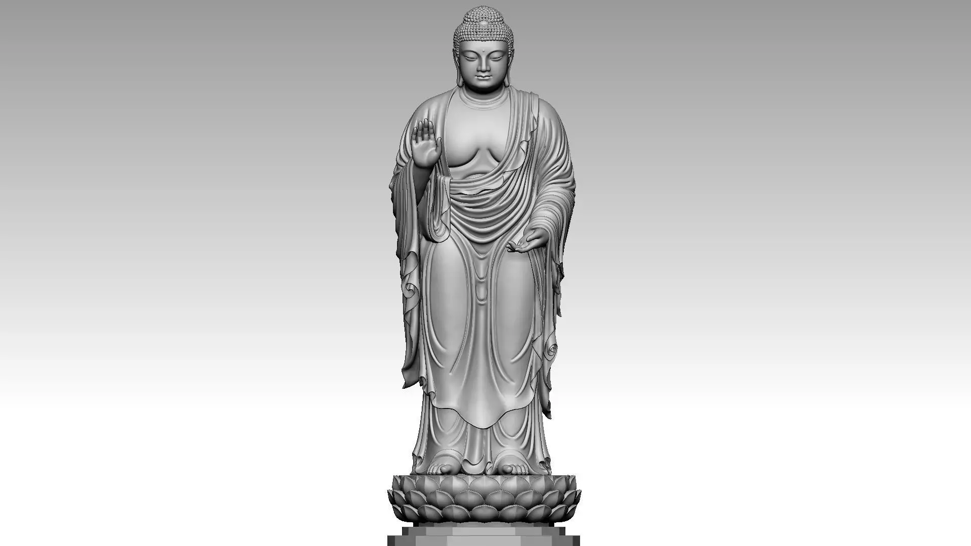 Amitabha Buddha 2 3D print model_0
