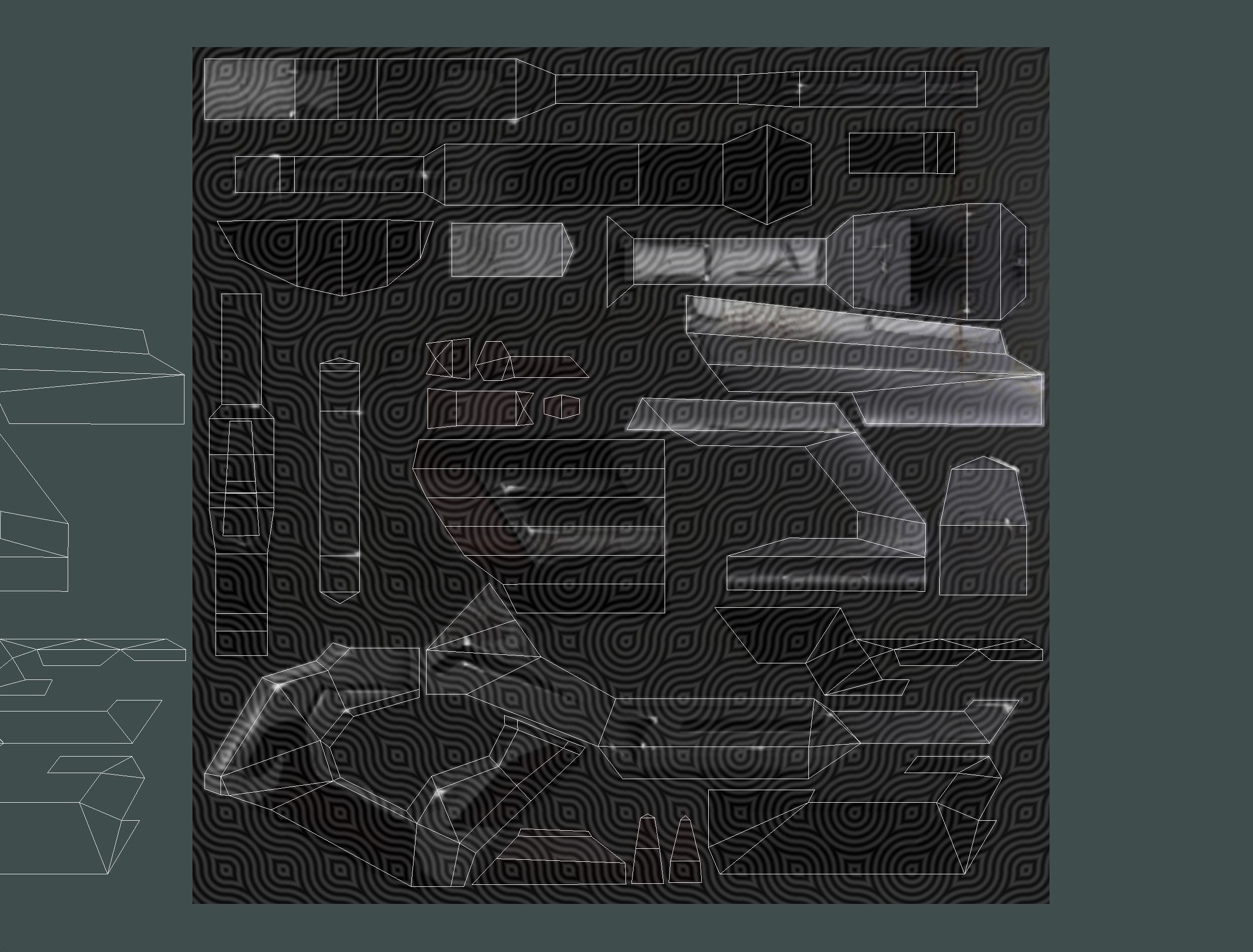 Woman Cyborg - Female Soldier with Rifle and Pistol Low-poly 3D model_64