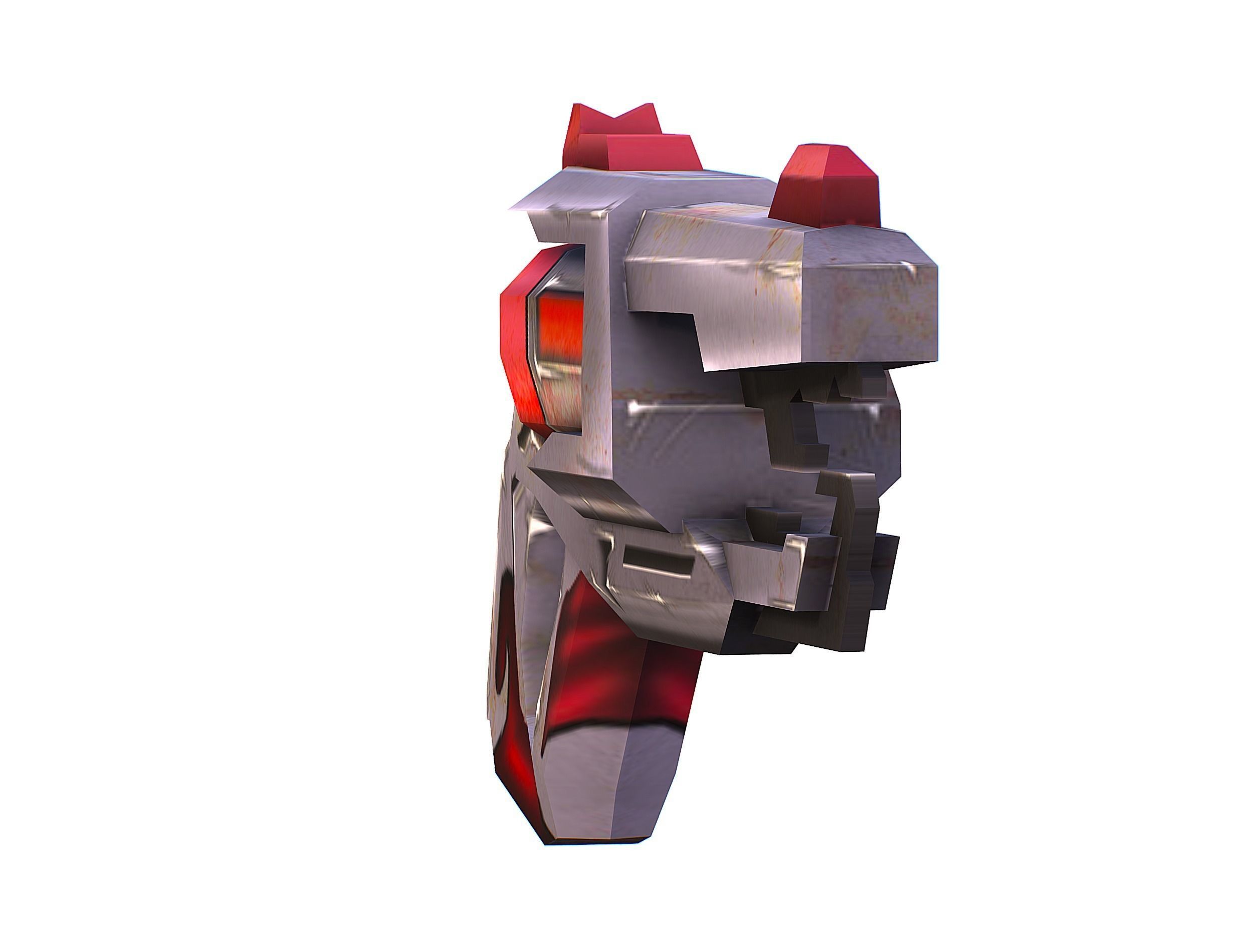 Woman Cyborg - Female Soldier with Rifle and Pistol Low-poly 3D model_56