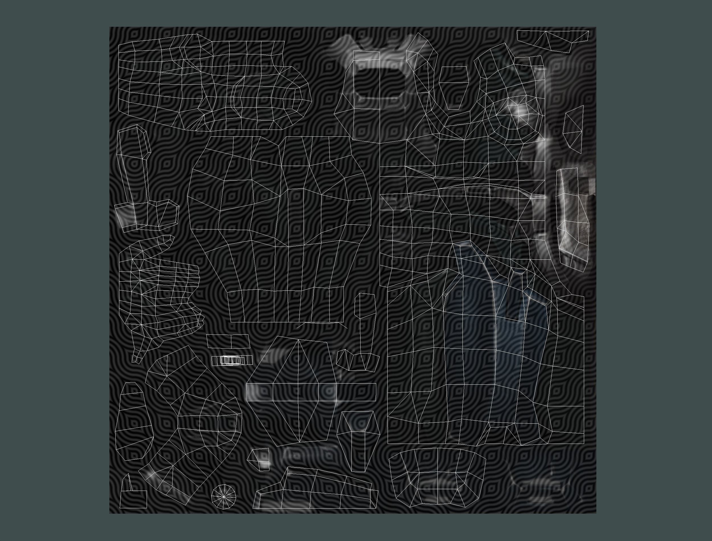 Woman Cyborg - Female Soldier with Rifle and Pistol Low-poly 3D model_62