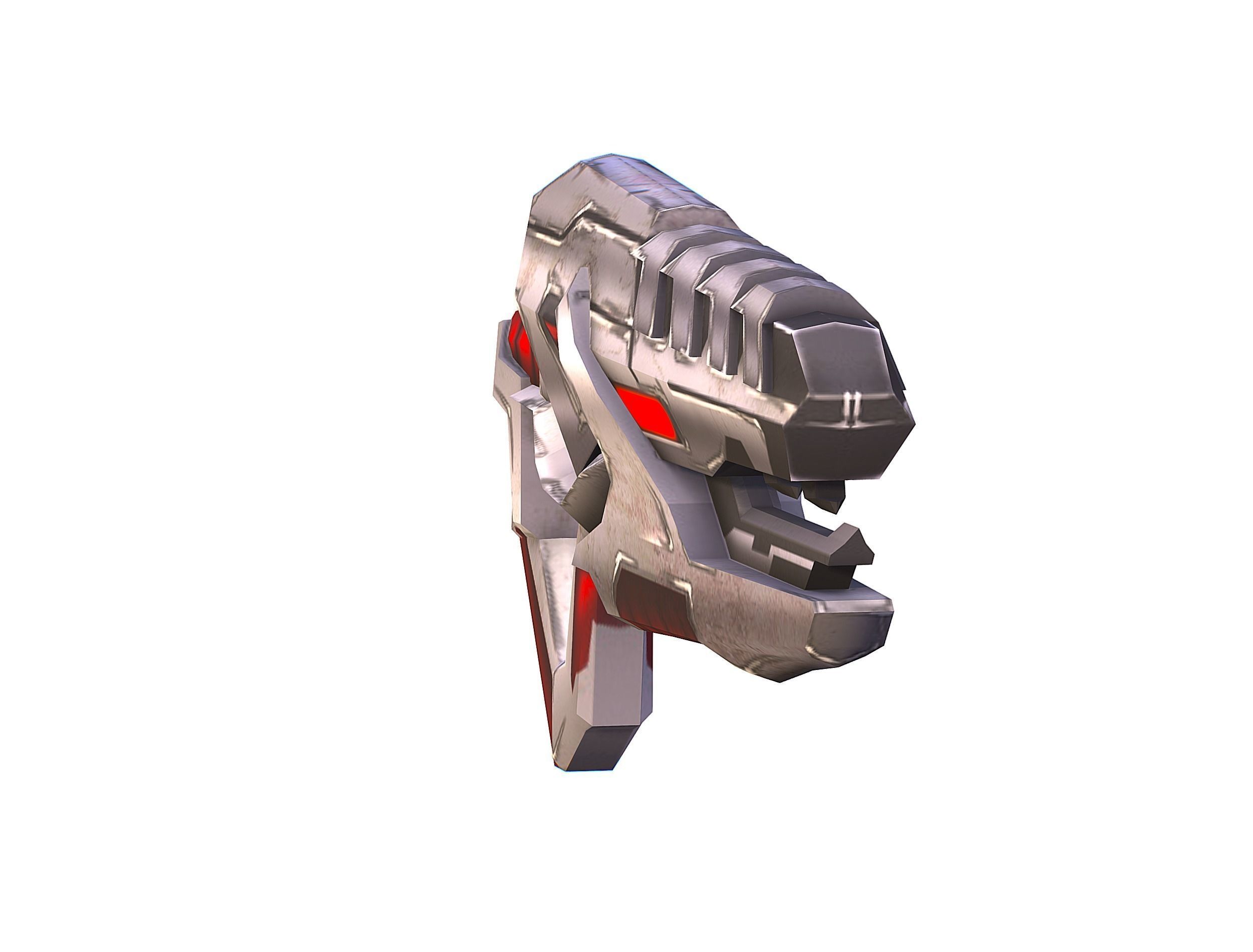 Woman Cyborg - Female Soldier with Rifle and Pistol Low-poly 3D model_45