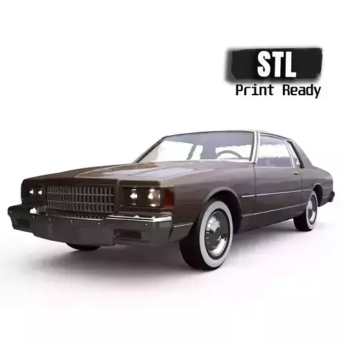 Third gen chevy Caprice Classic 2 Door stl model car parts 3D print model