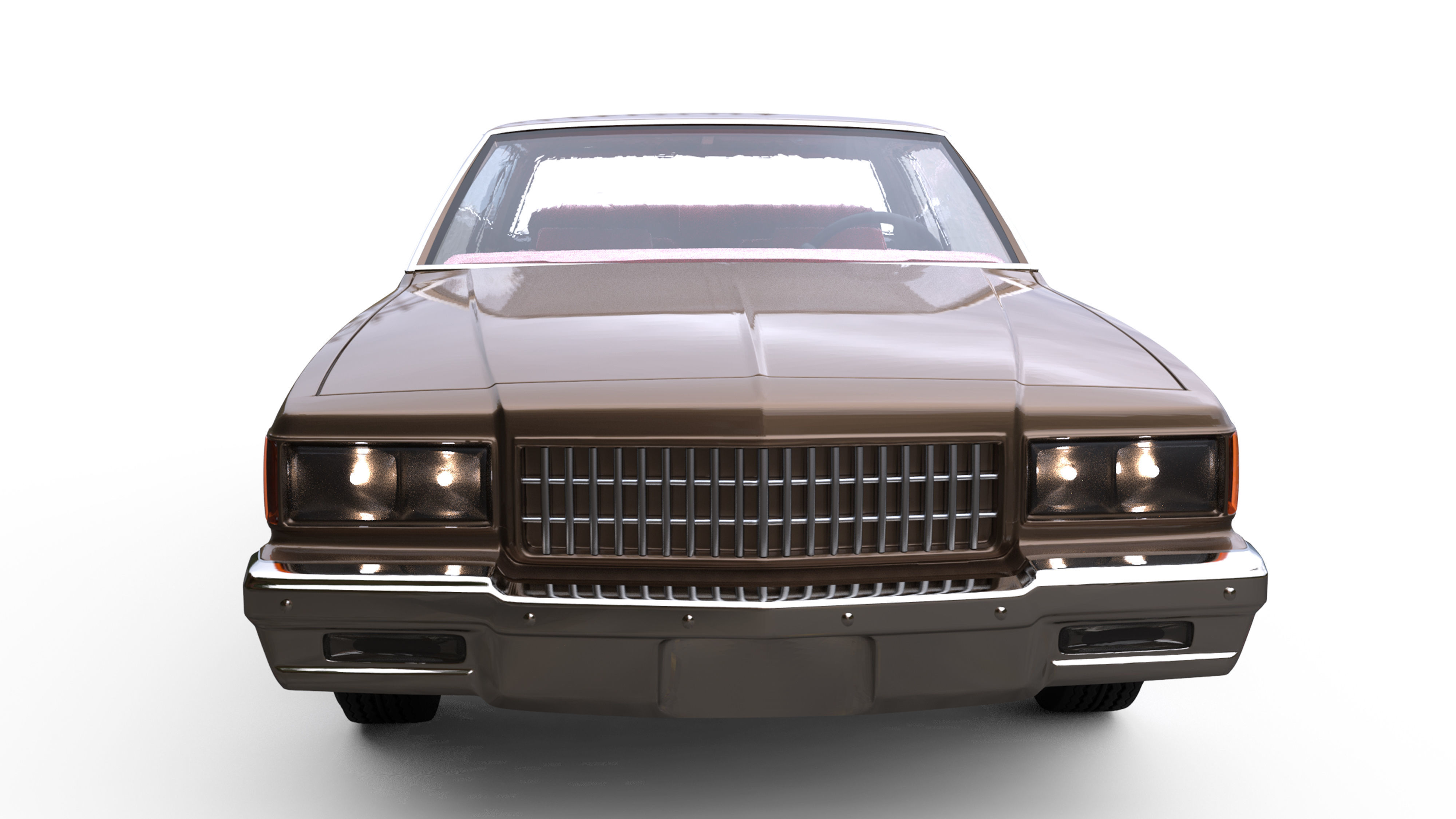 Third gen chevy Caprice Classic 2 Door stl model car parts 3D print model_9