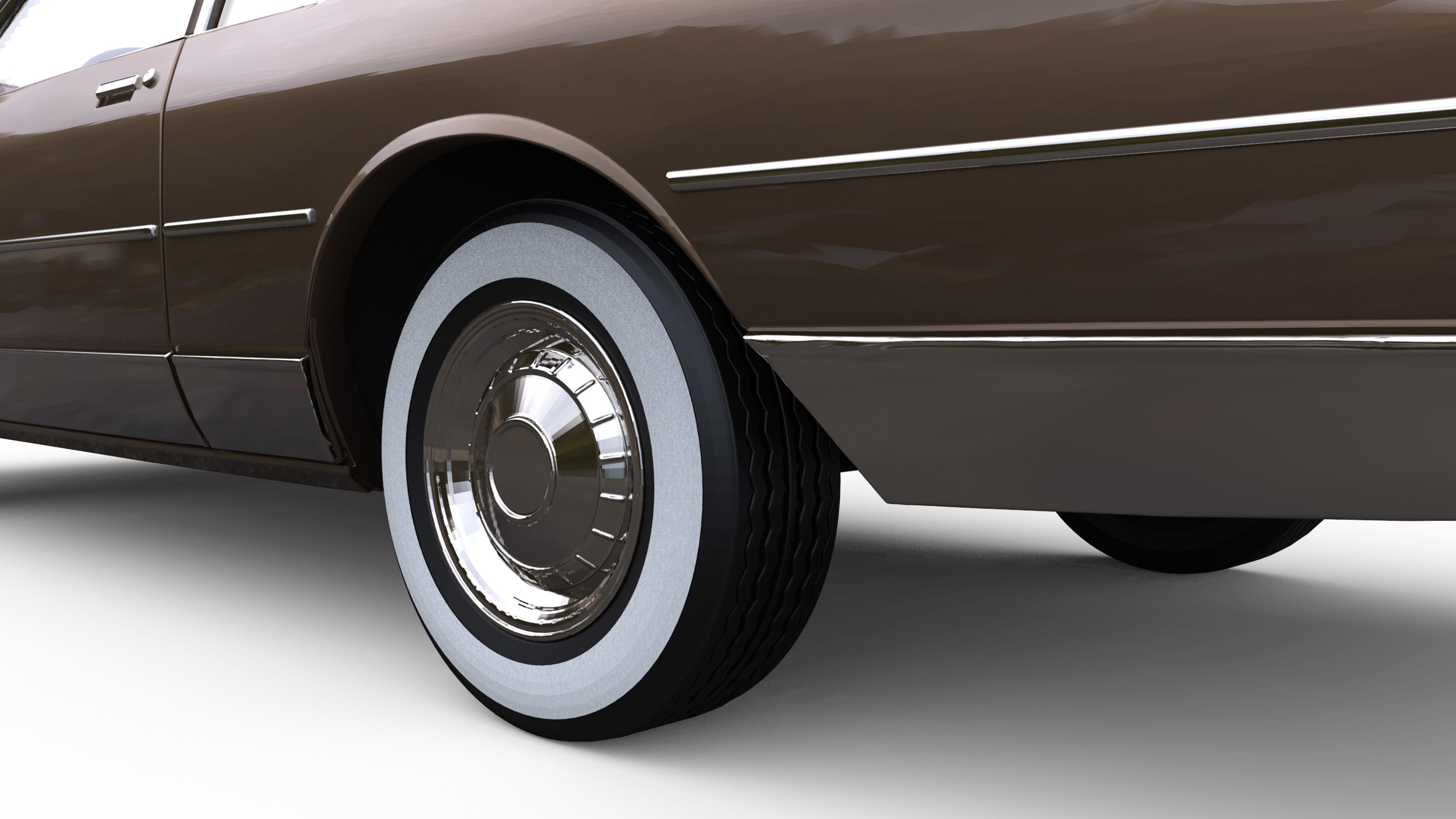 Third gen chevy Caprice Classic 2 Door stl model car parts 3D print model_7