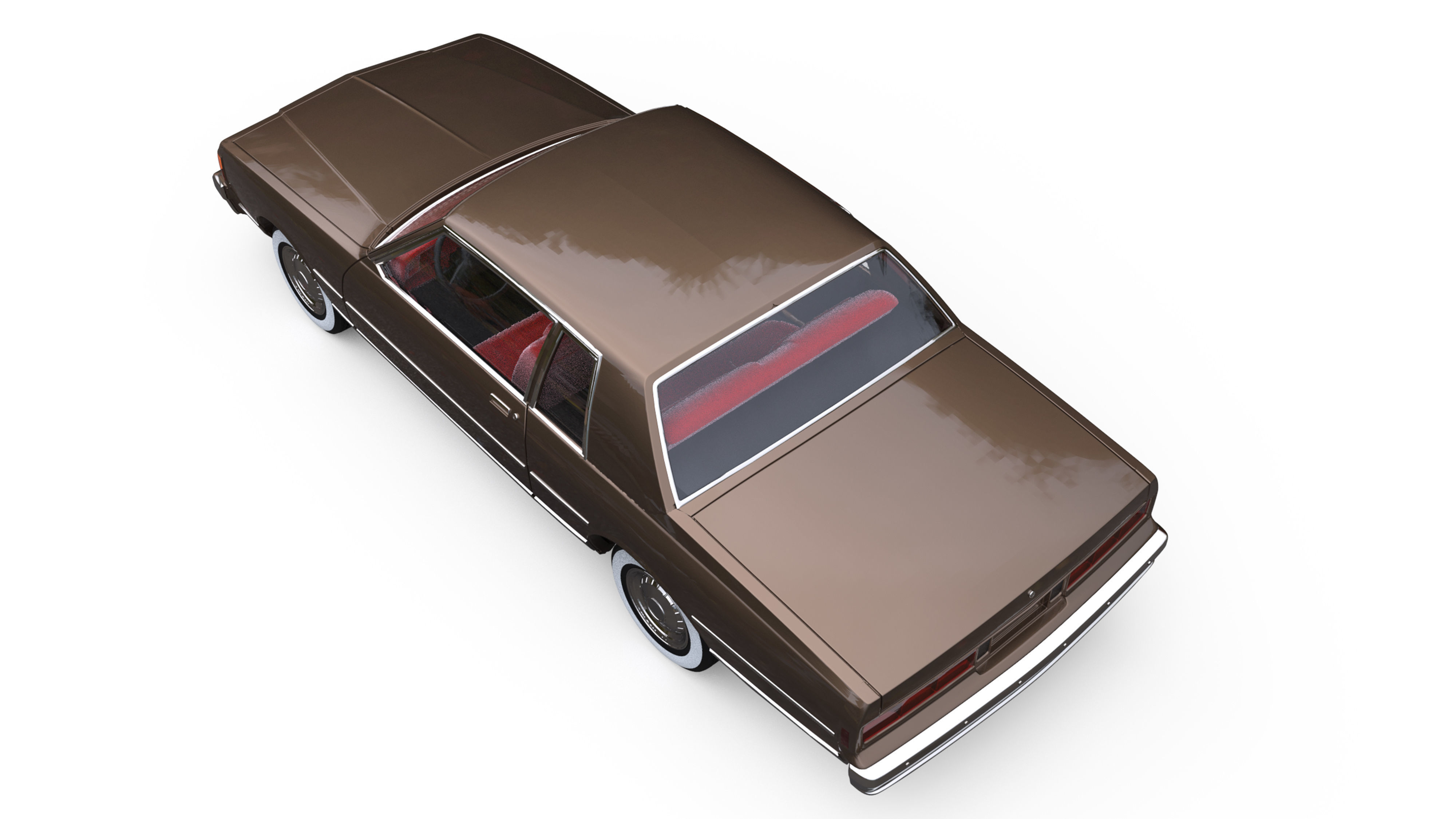 Third gen chevy Caprice Classic 2 Door stl model car parts 3D print model_8