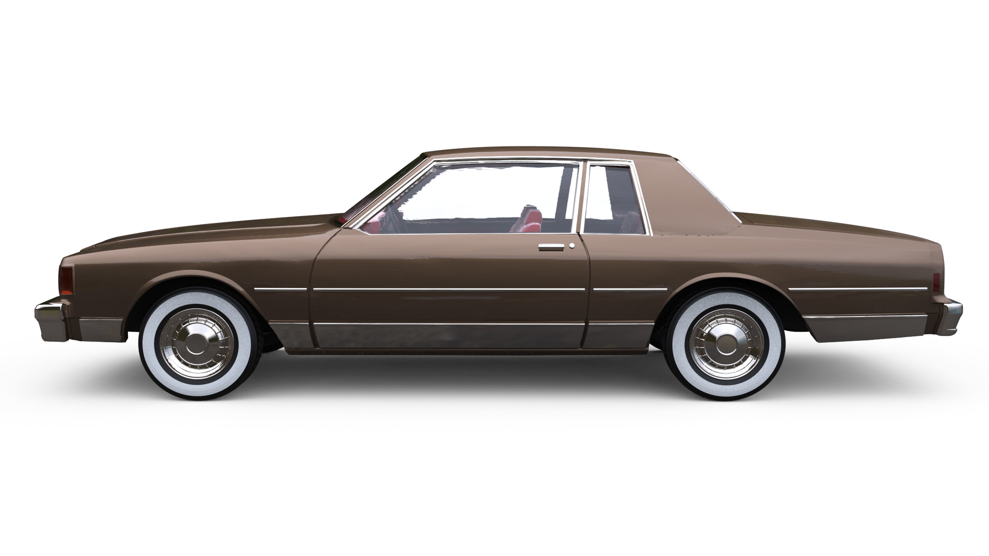 Third gen chevy Caprice Classic 2 Door stl model car parts 3D print model_5