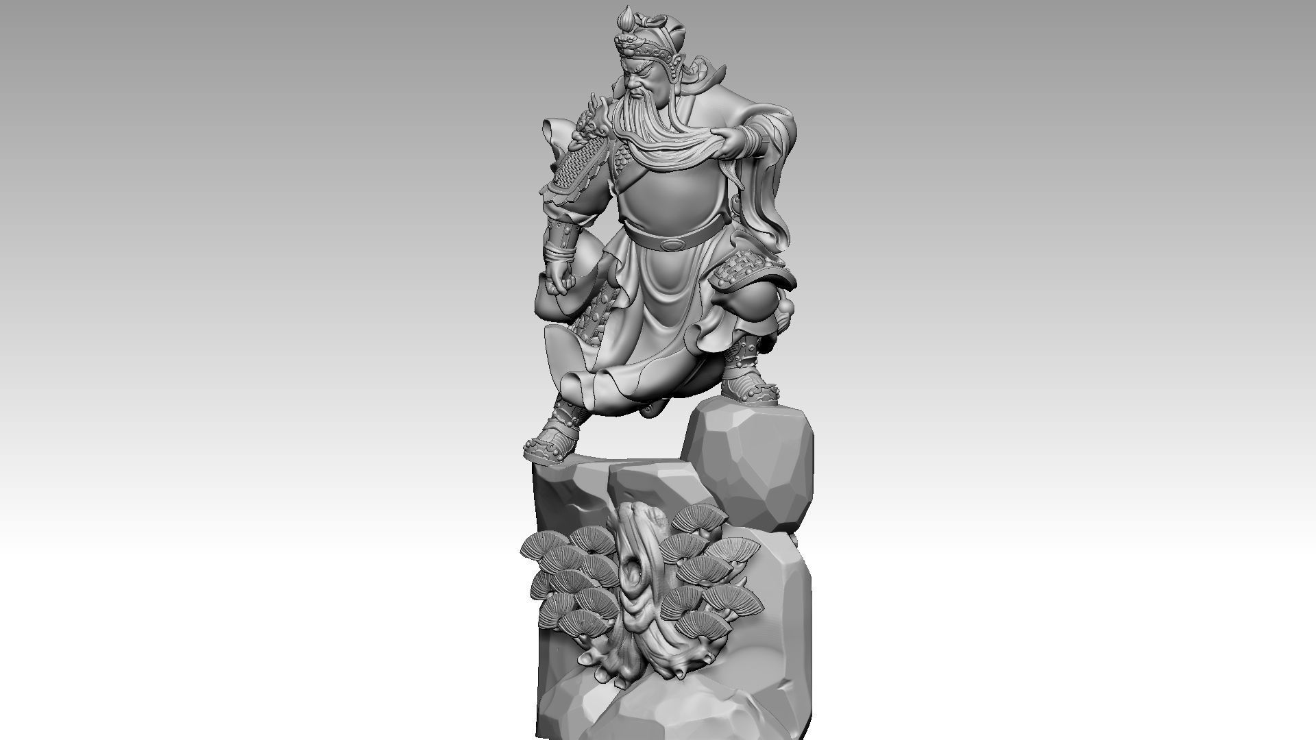 Guan Yu 1 3D print model_1