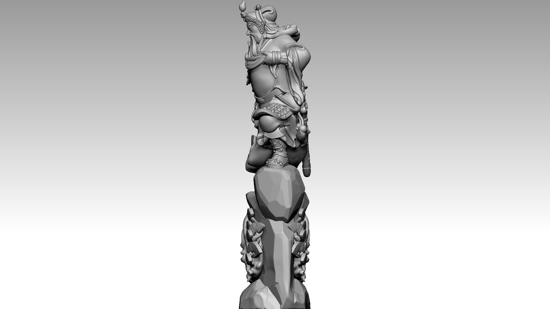 Guan Yu 1 3D print model_2