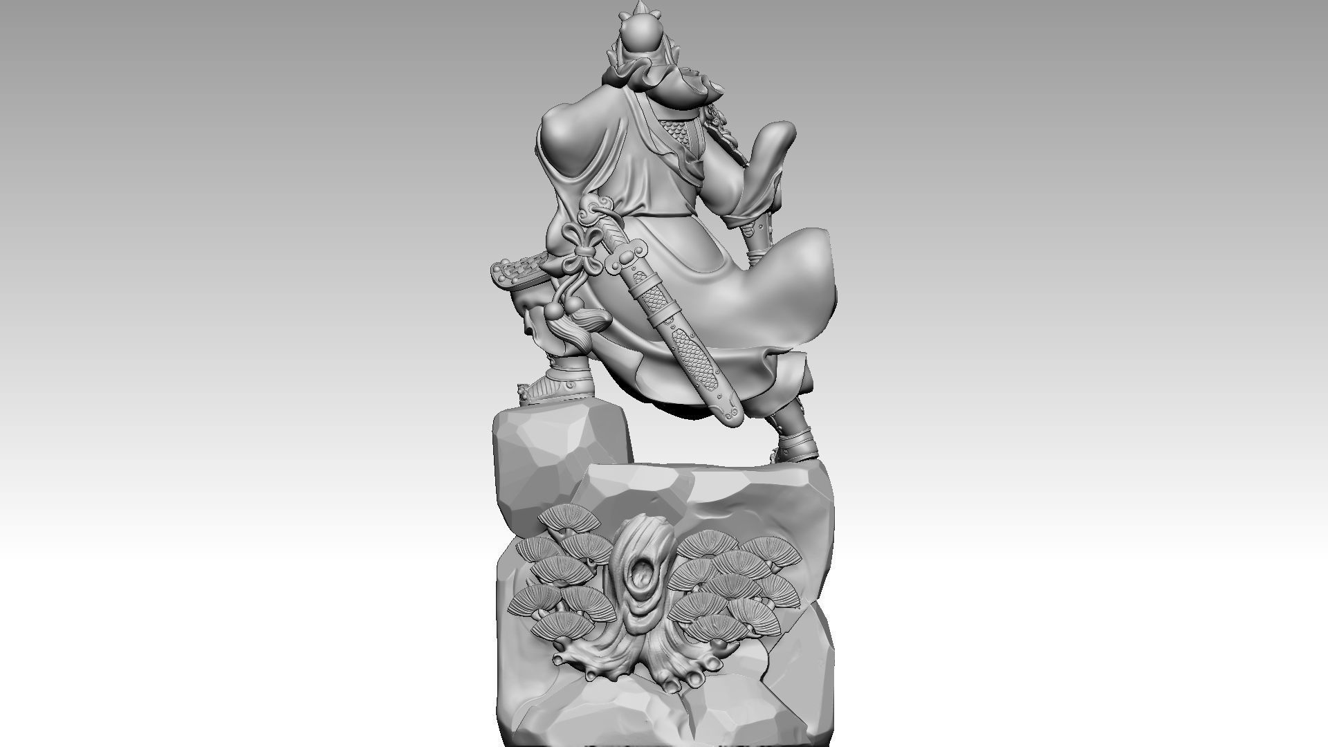 Guan Yu 1 3D print model_4