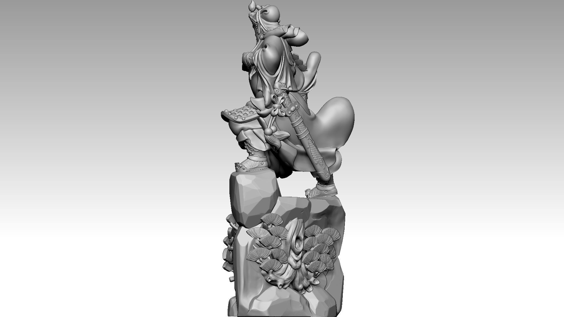 Guan Yu 1 3D print model_3