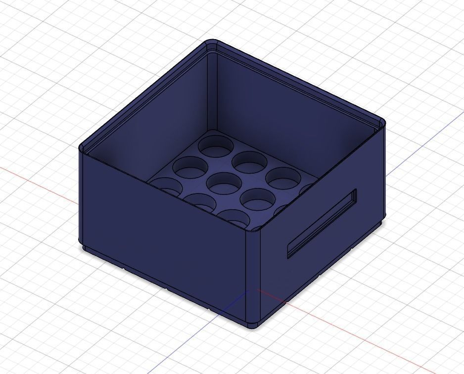 Stackable Vallejo Paint 17ml Dropper Bottle Storage Boxes 3D print model_1