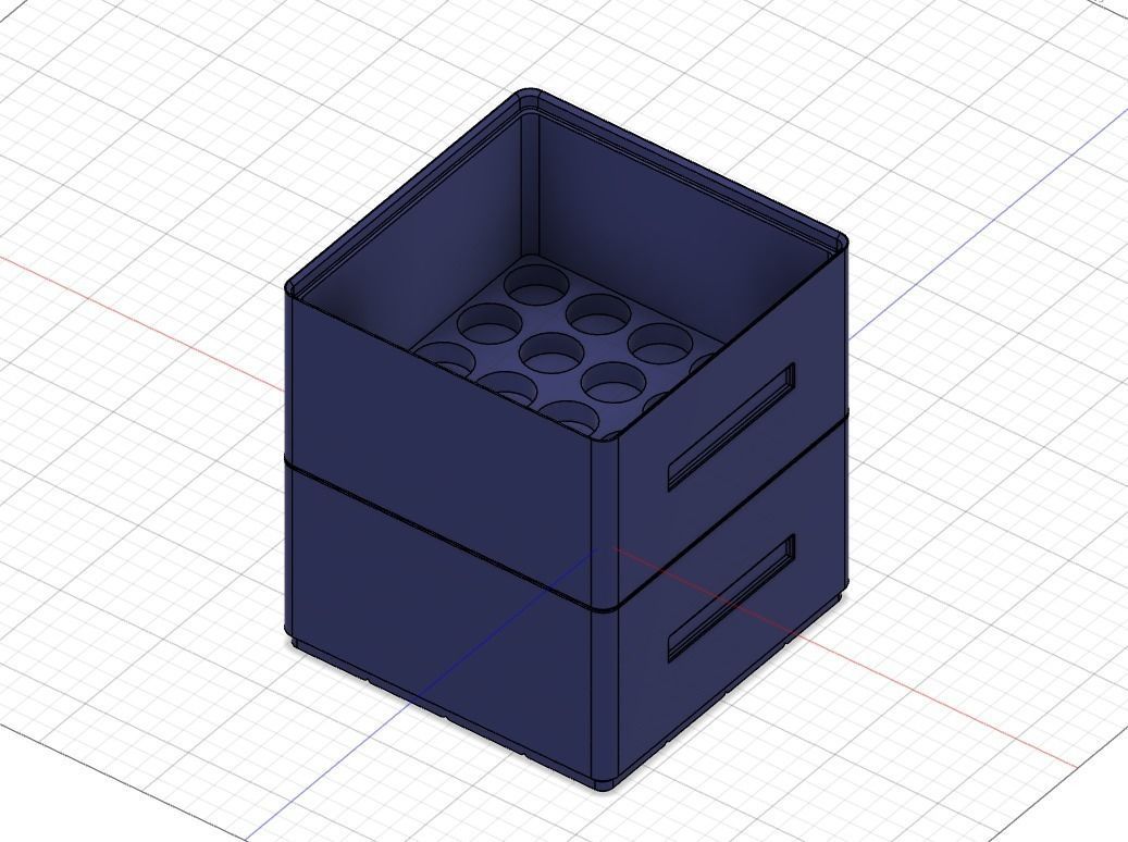 Stackable Vallejo Paint 17ml Dropper Bottle Storage Boxes 3D print model_5