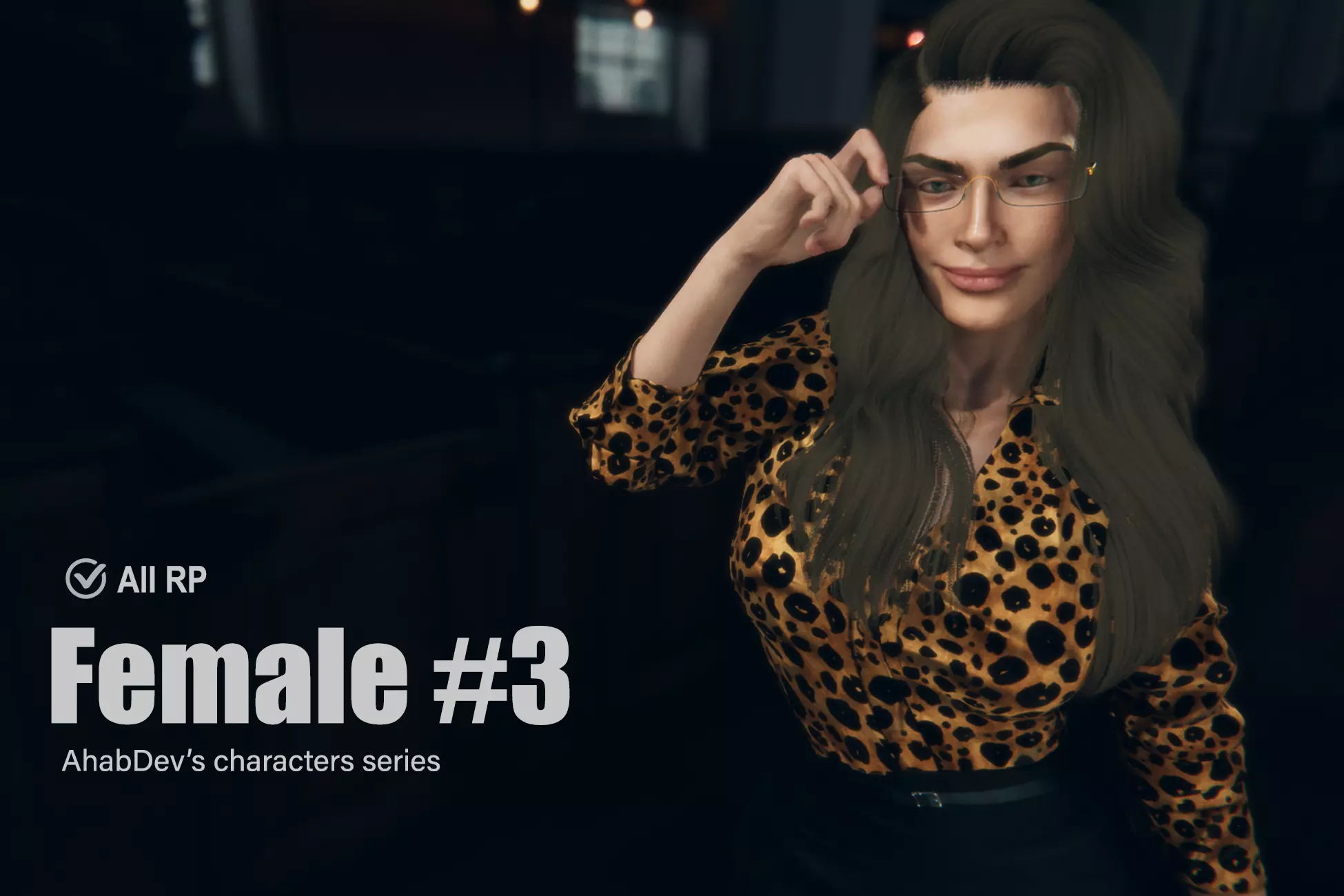 AhabDev Characters Female n3 Low-poly 3D model_0