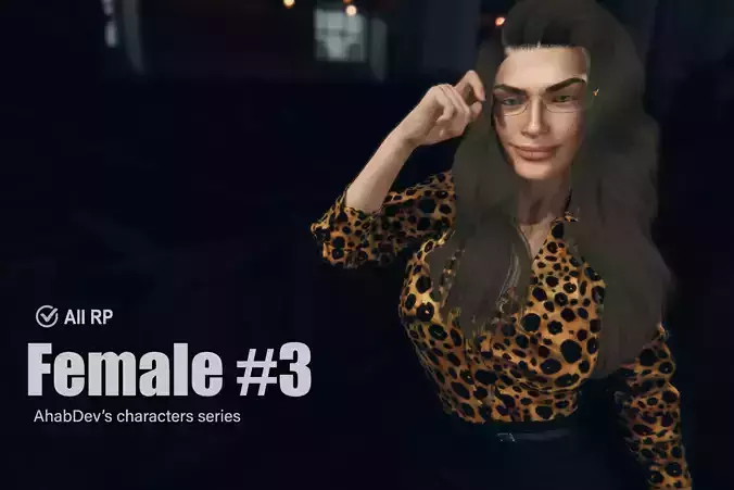 AhabDev Characters Female n3 Low-poly 3D model AhabDev Characters Female n3 Low-poly 3D model