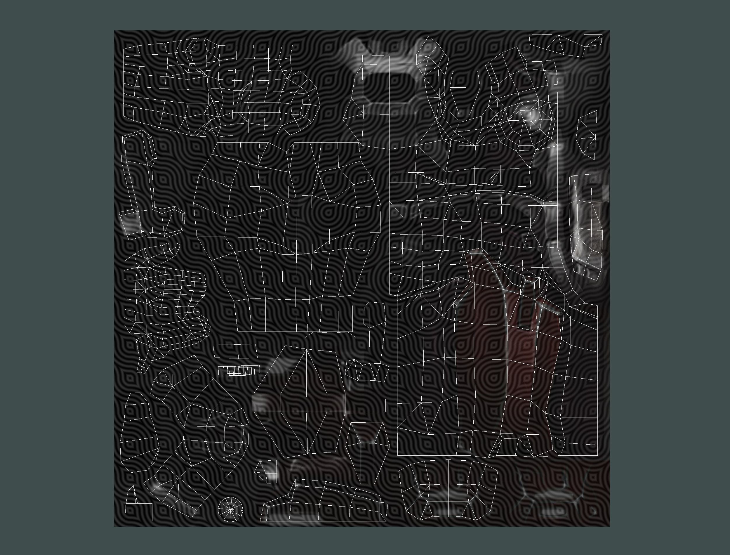 Woman Cyborg Machine Gun Rifle and Pistol Low-poly 3D model_76