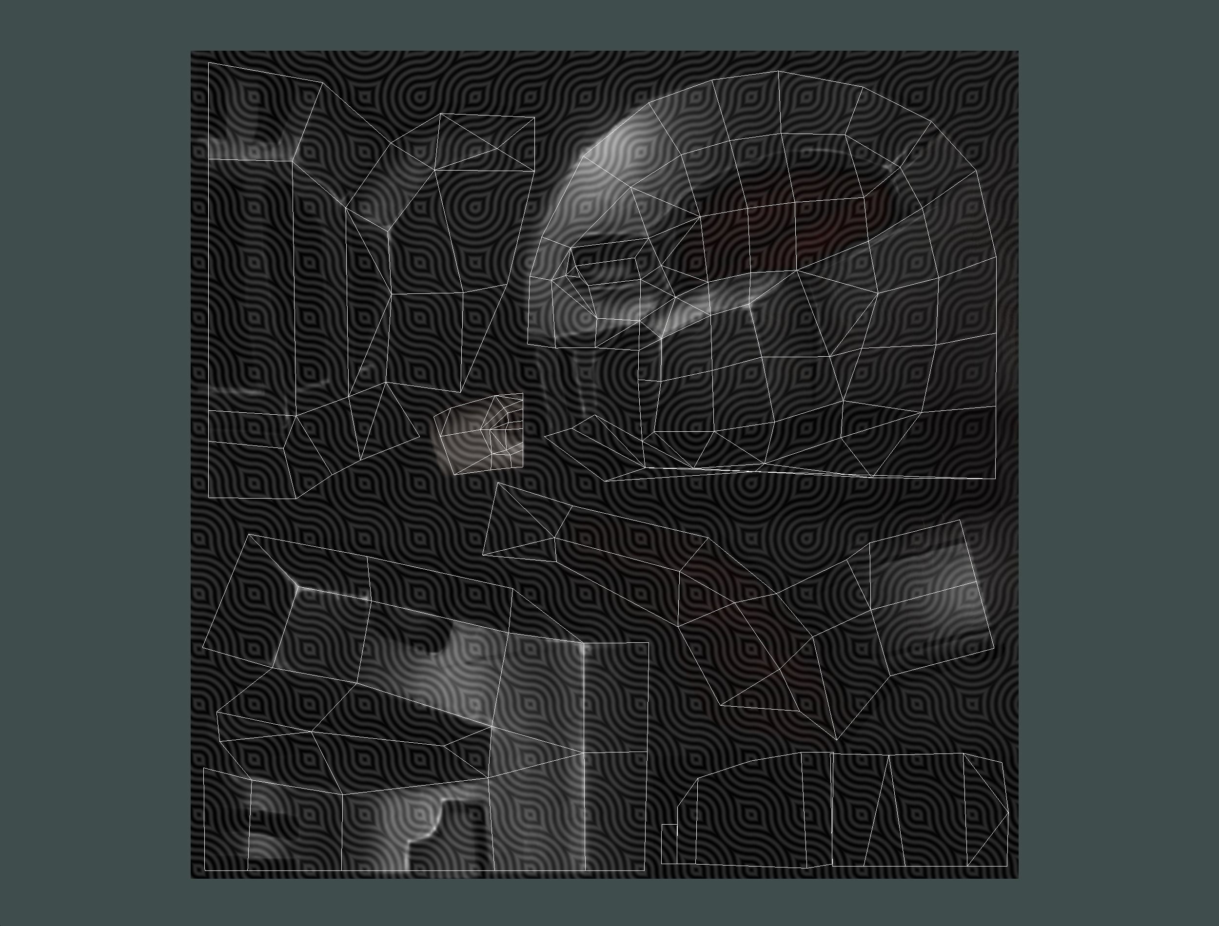 Woman Cyborg Machine Gun Rifle and Pistol Low-poly 3D model_77