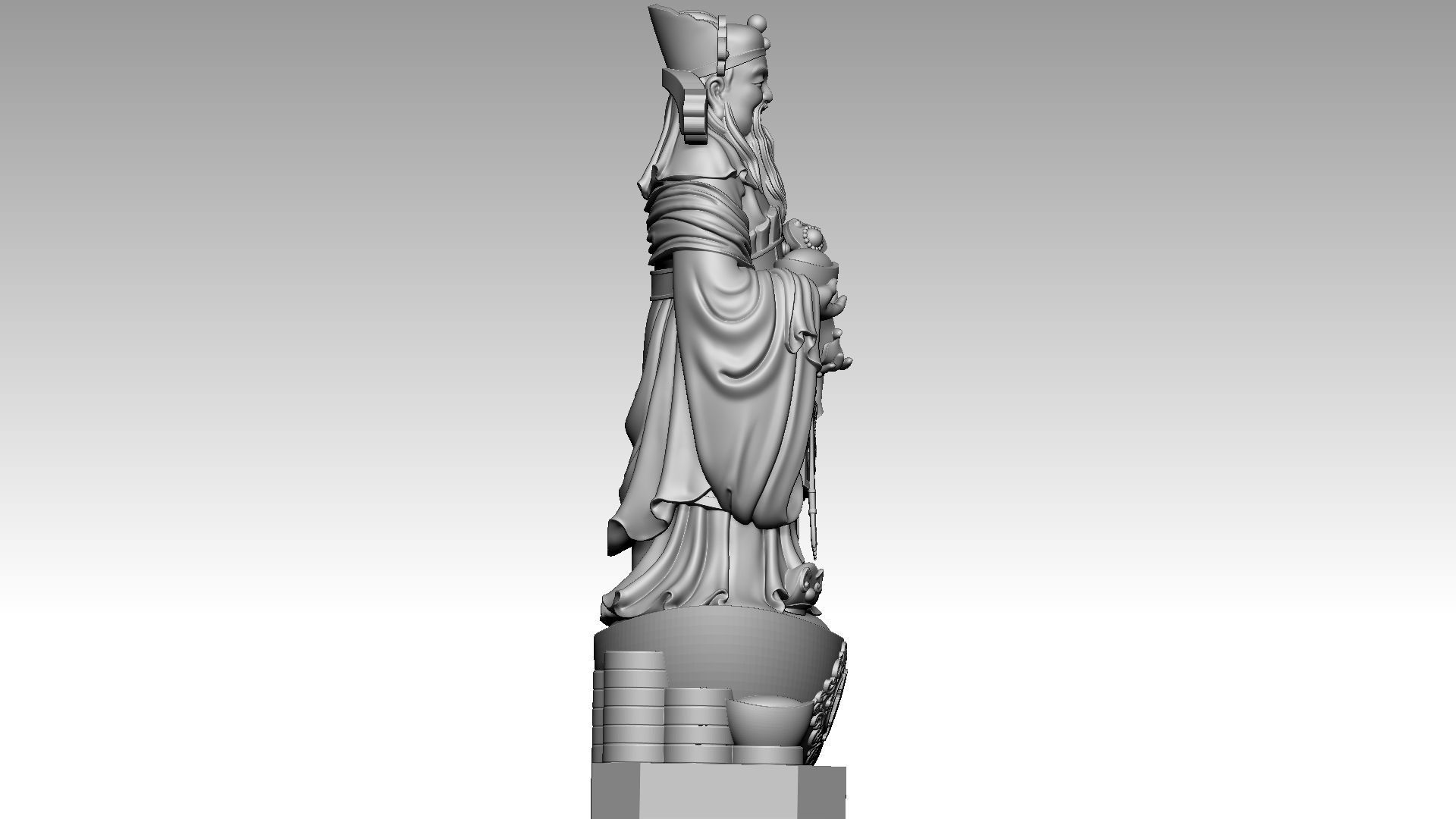 God of Wealth 2 3D print model_6