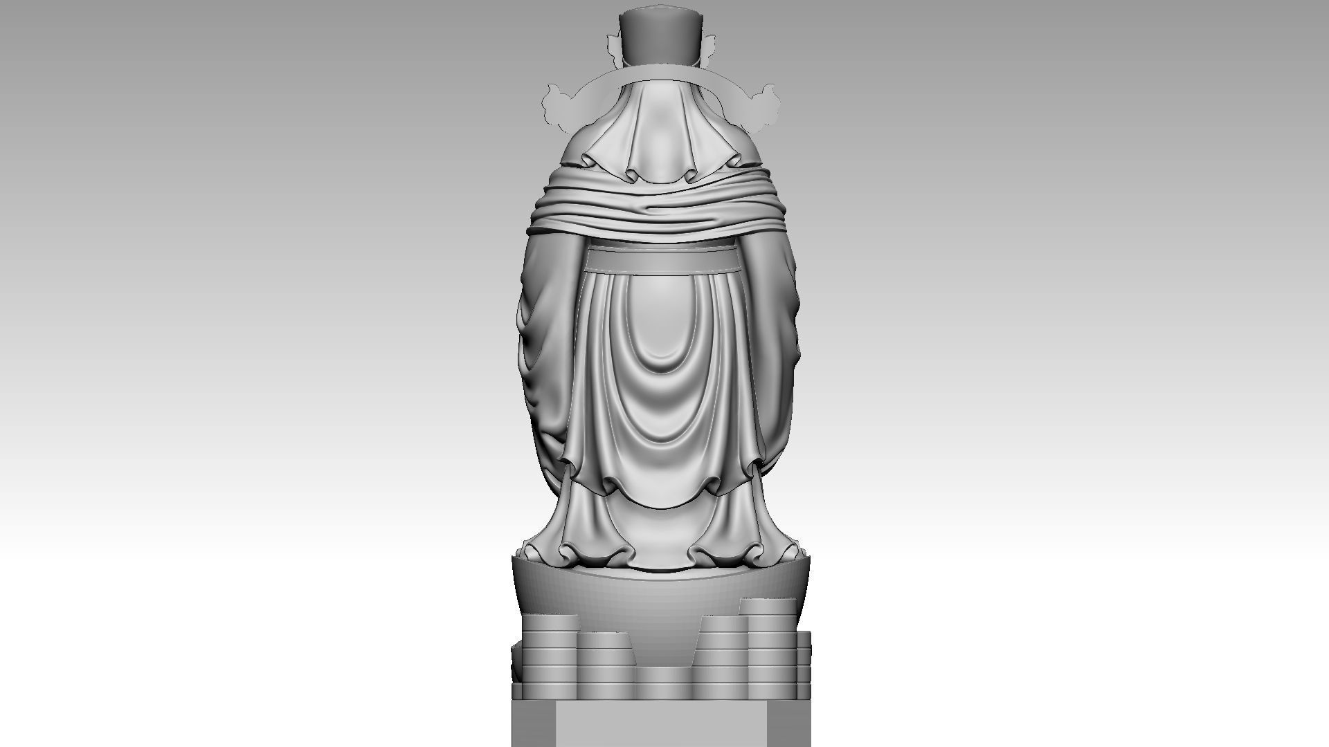 God of Wealth 2 3D print model_4