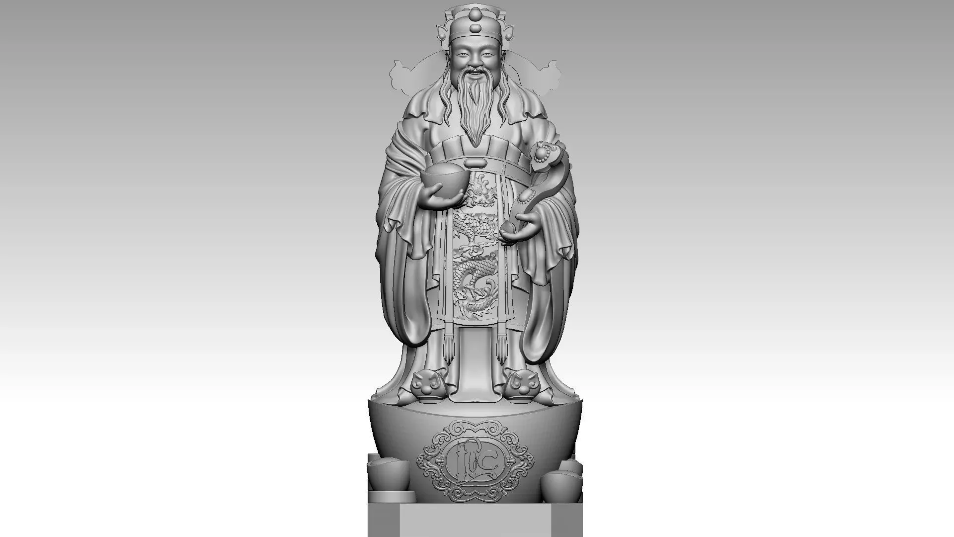 God of Wealth 2 3D print model_0