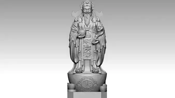 God of Wealth 2 3D print model