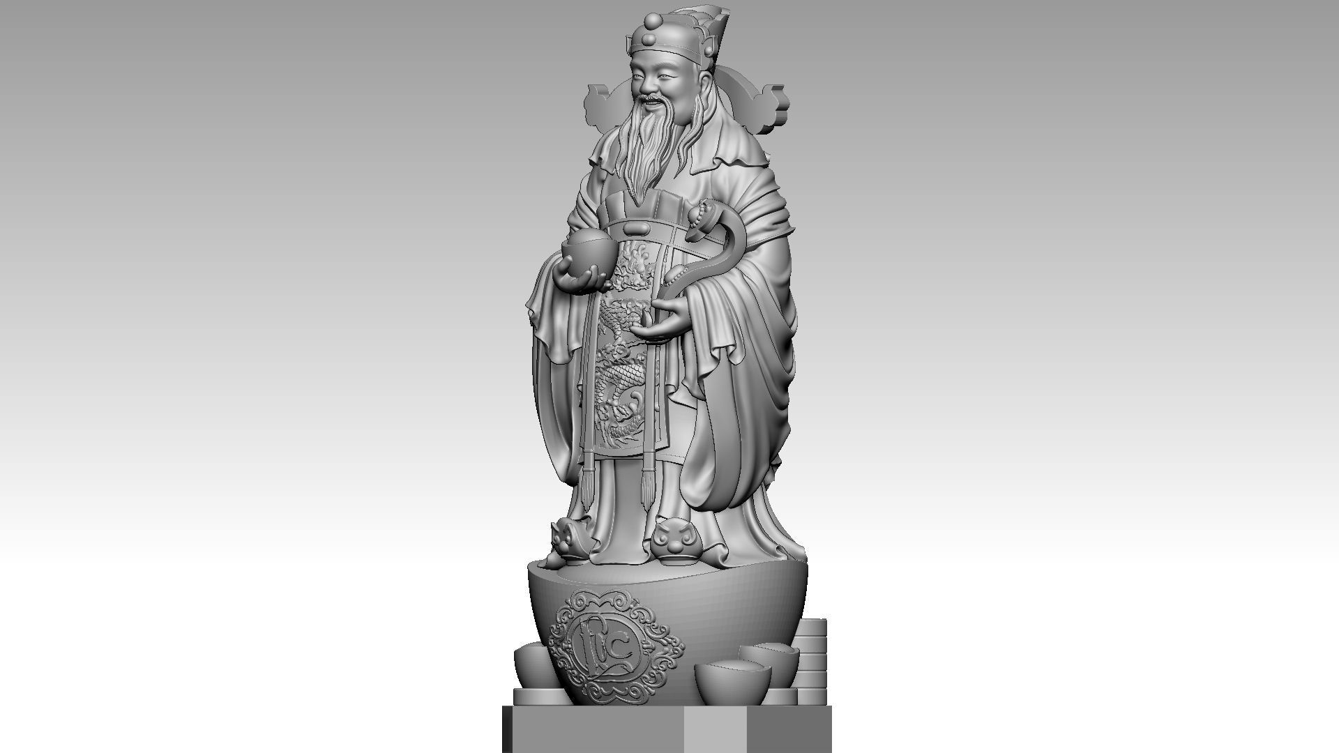 God of Wealth 2 3D print model_1