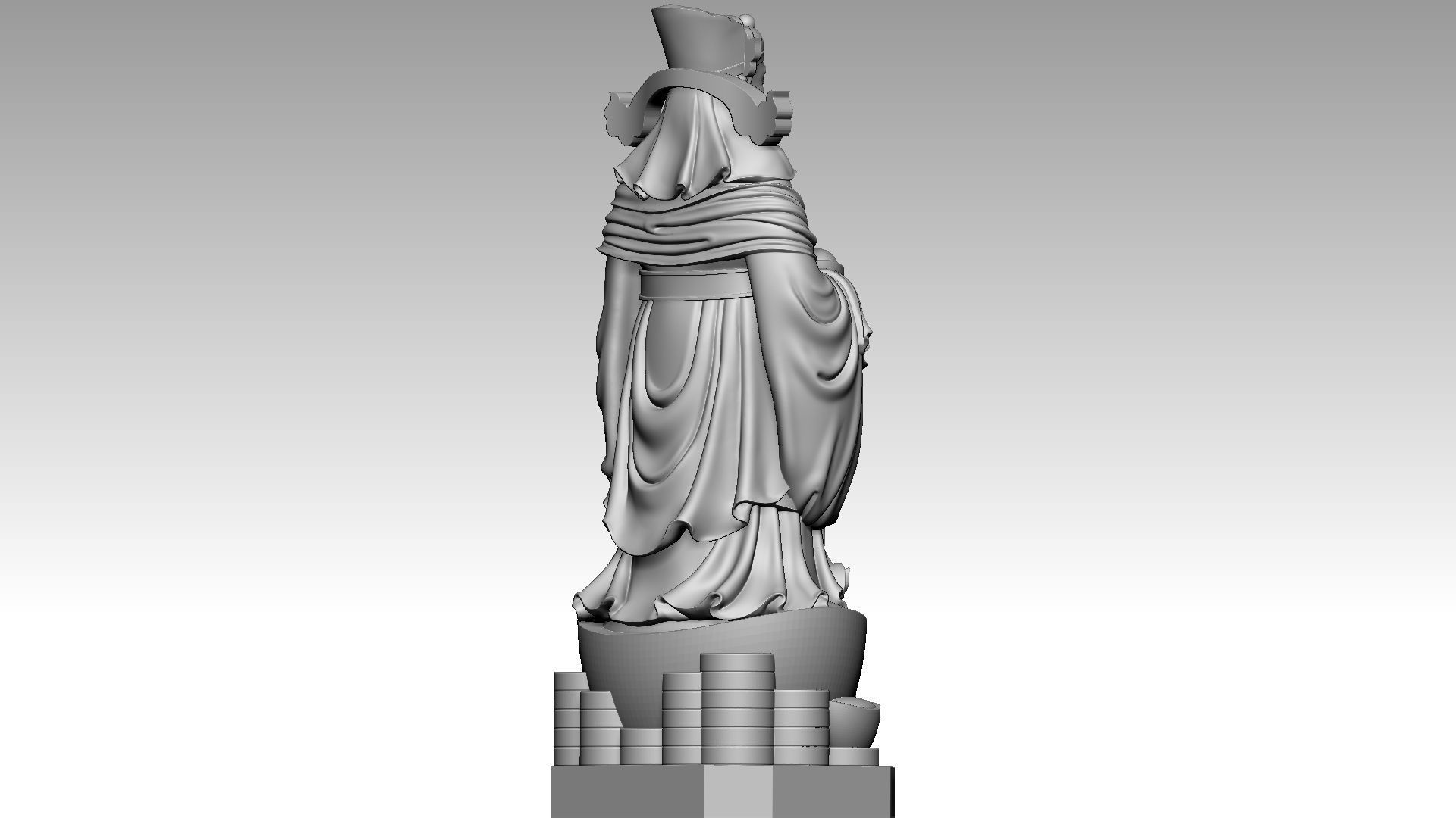 God of Wealth 2 3D print model_5