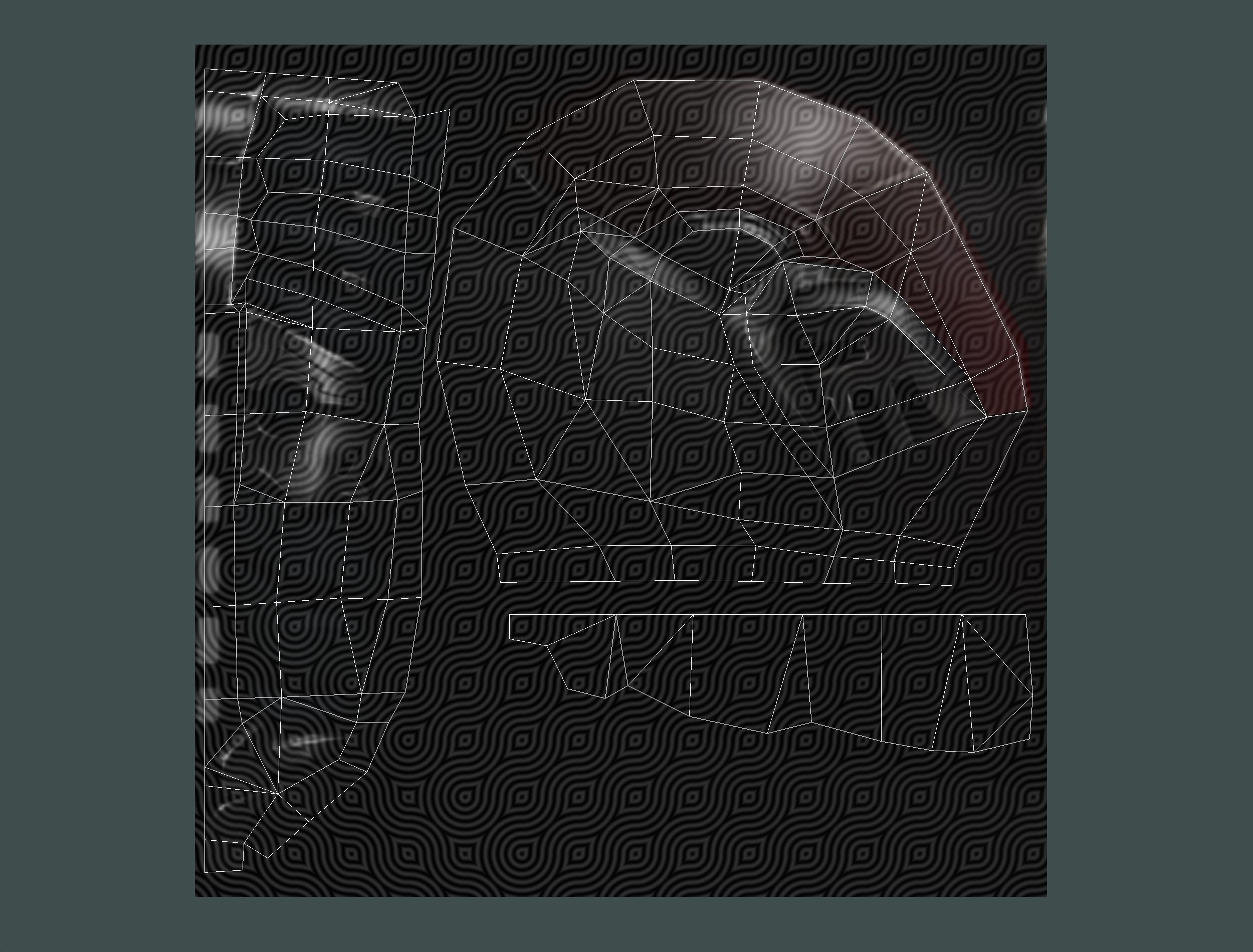 Male Cyborg Man Soldier with Rifle and Pistol Low-poly 3D model_71