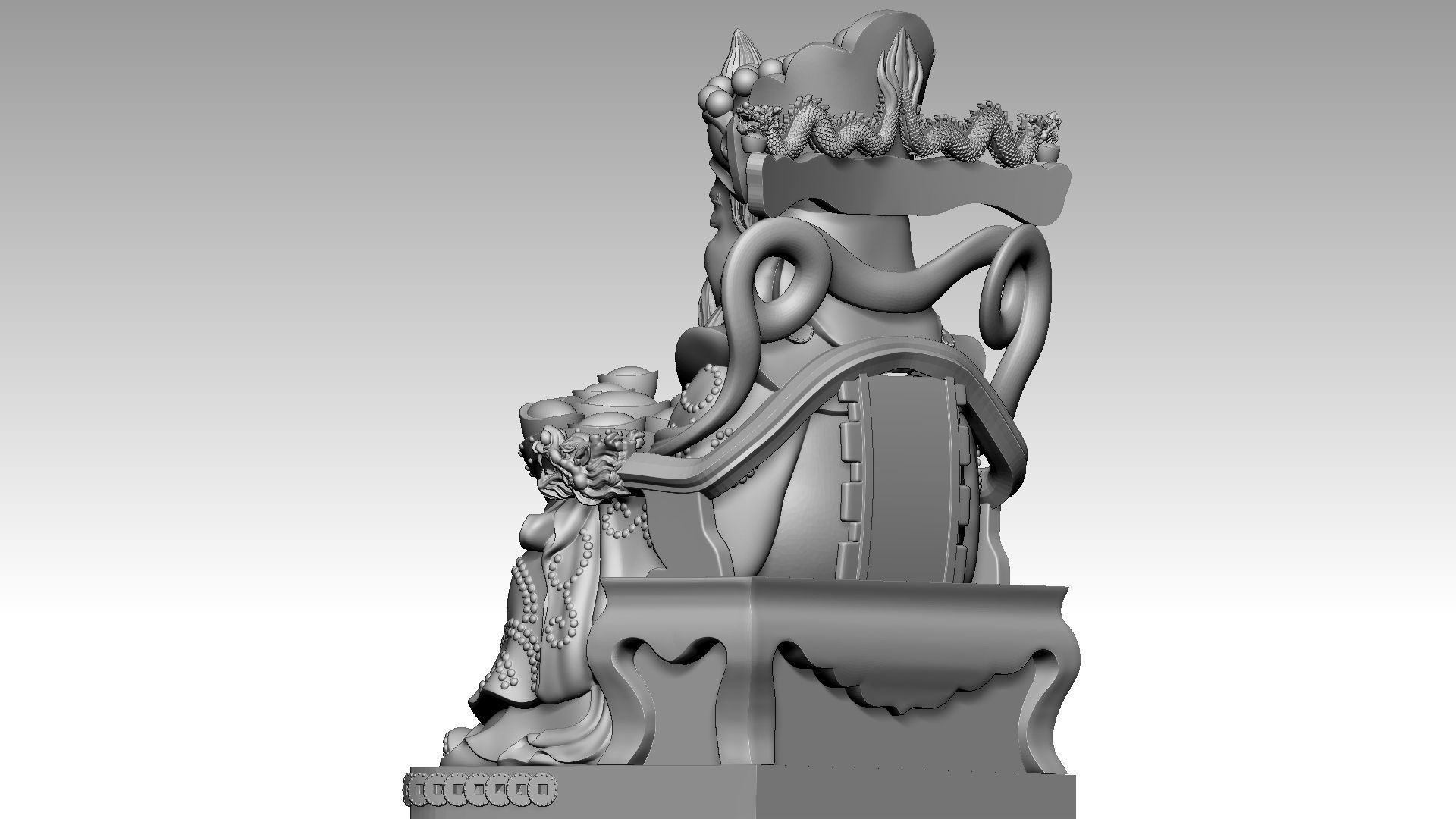 God of Wealth 3 3D print model_3