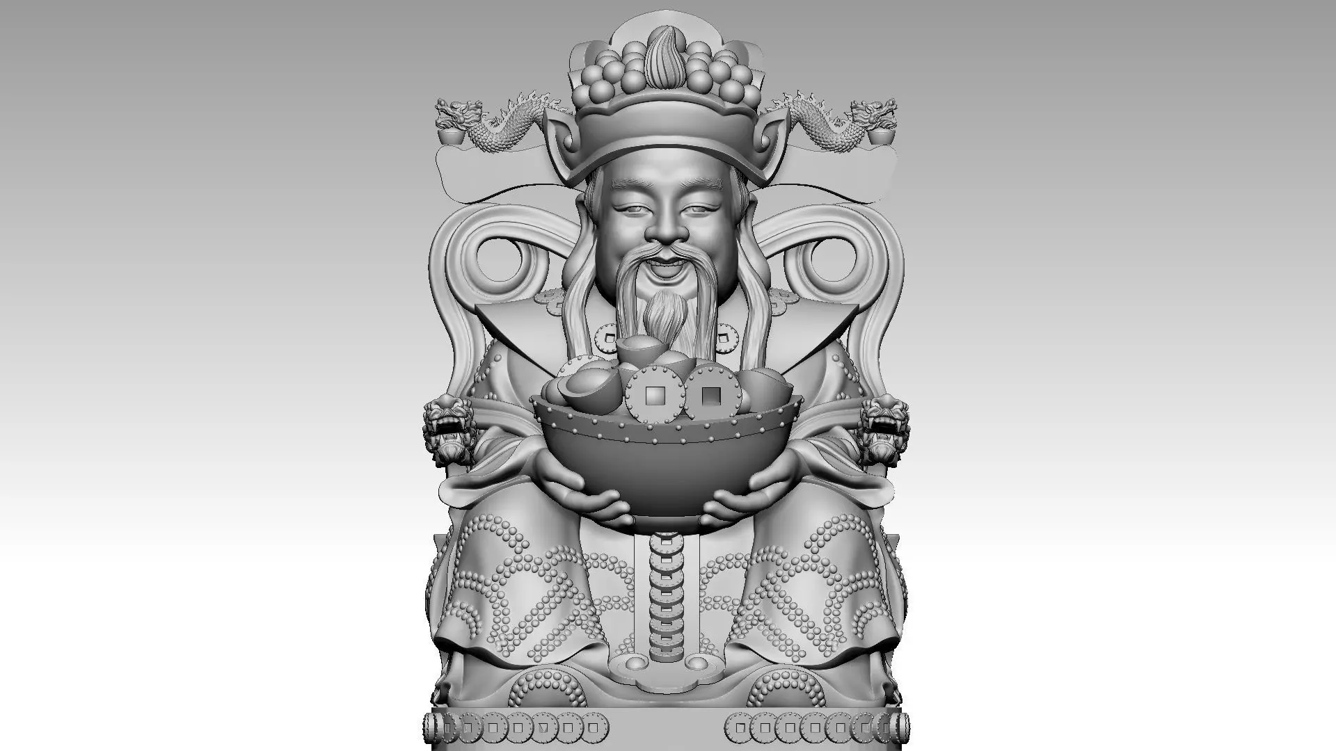 God of Wealth 3 3D print model_0