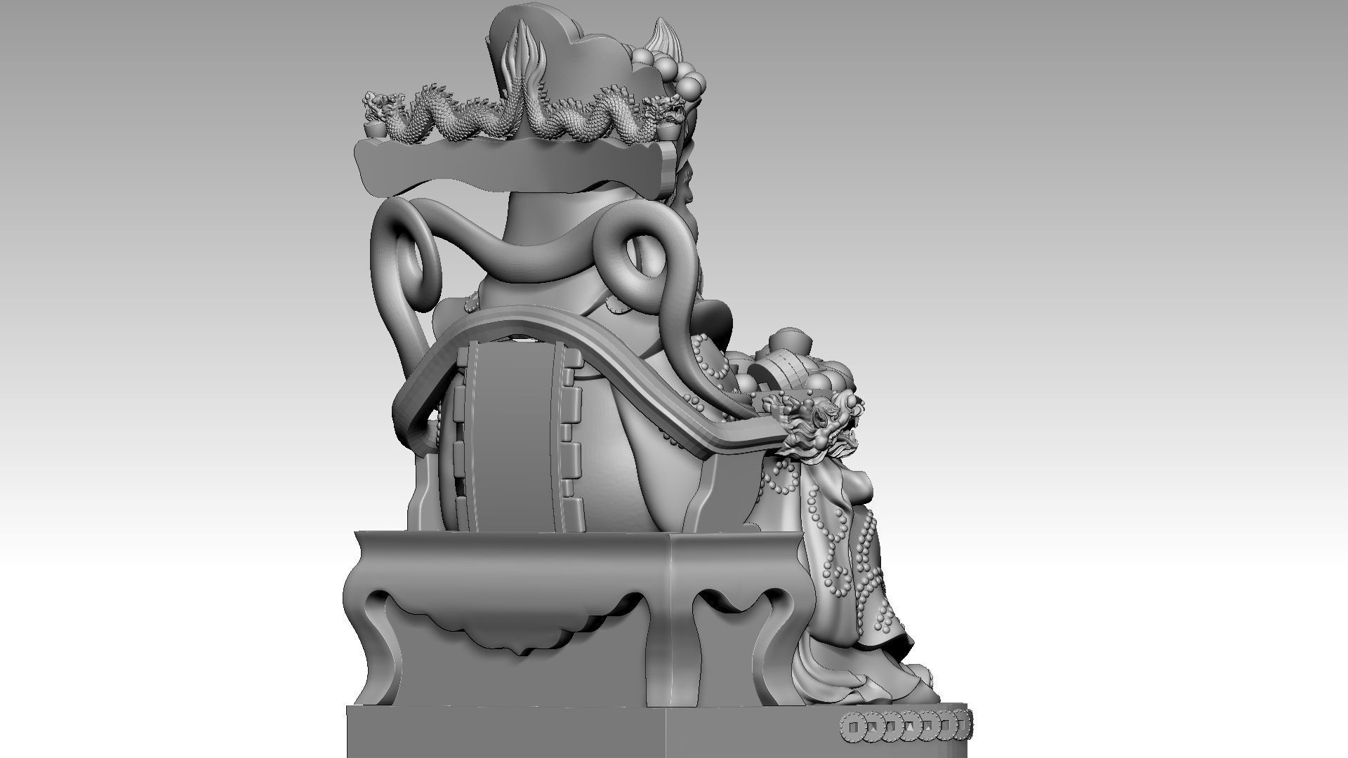 God of Wealth 3 3D print model_5