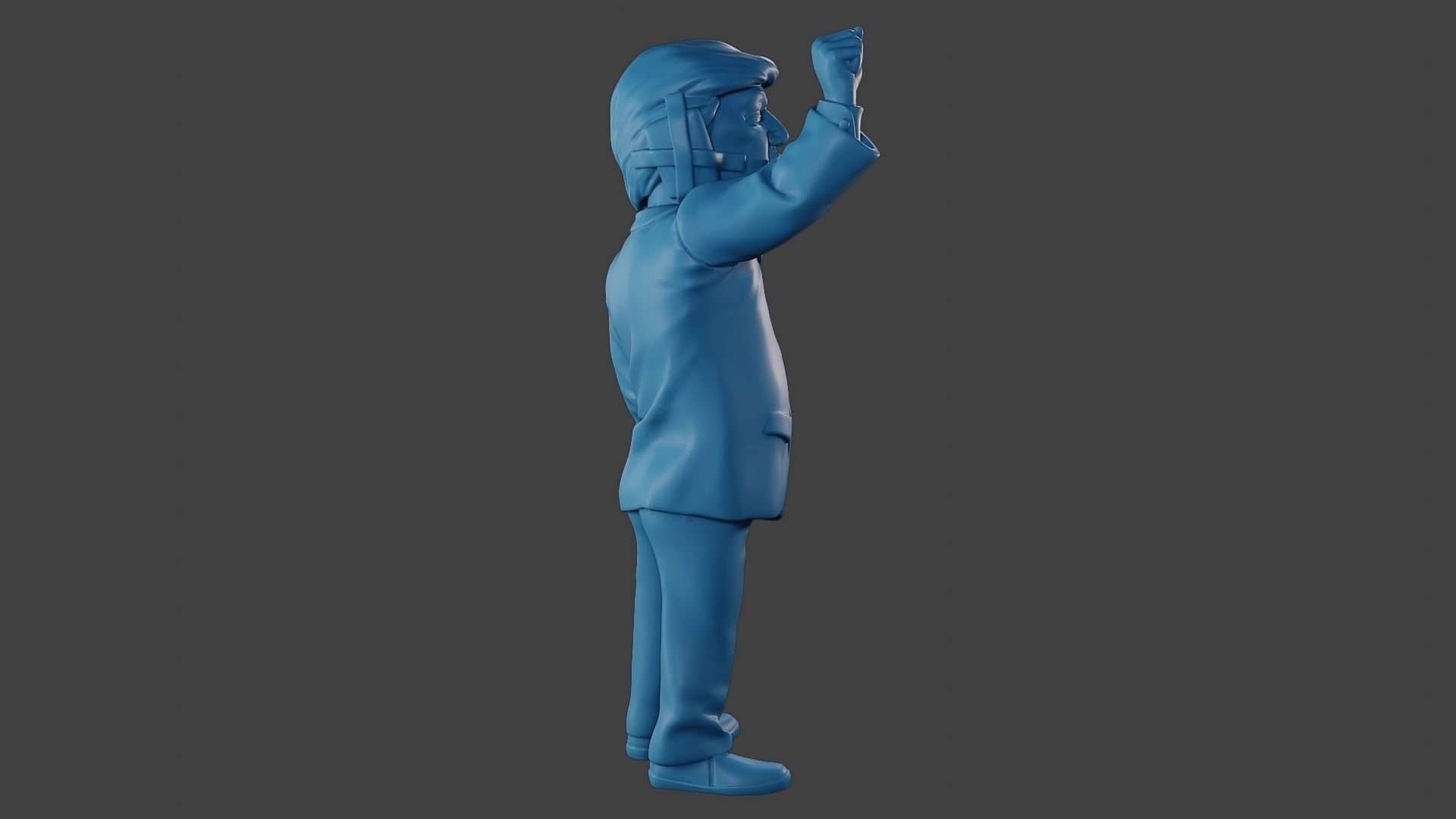 Donald Trump Injured Ear 3D print model_31