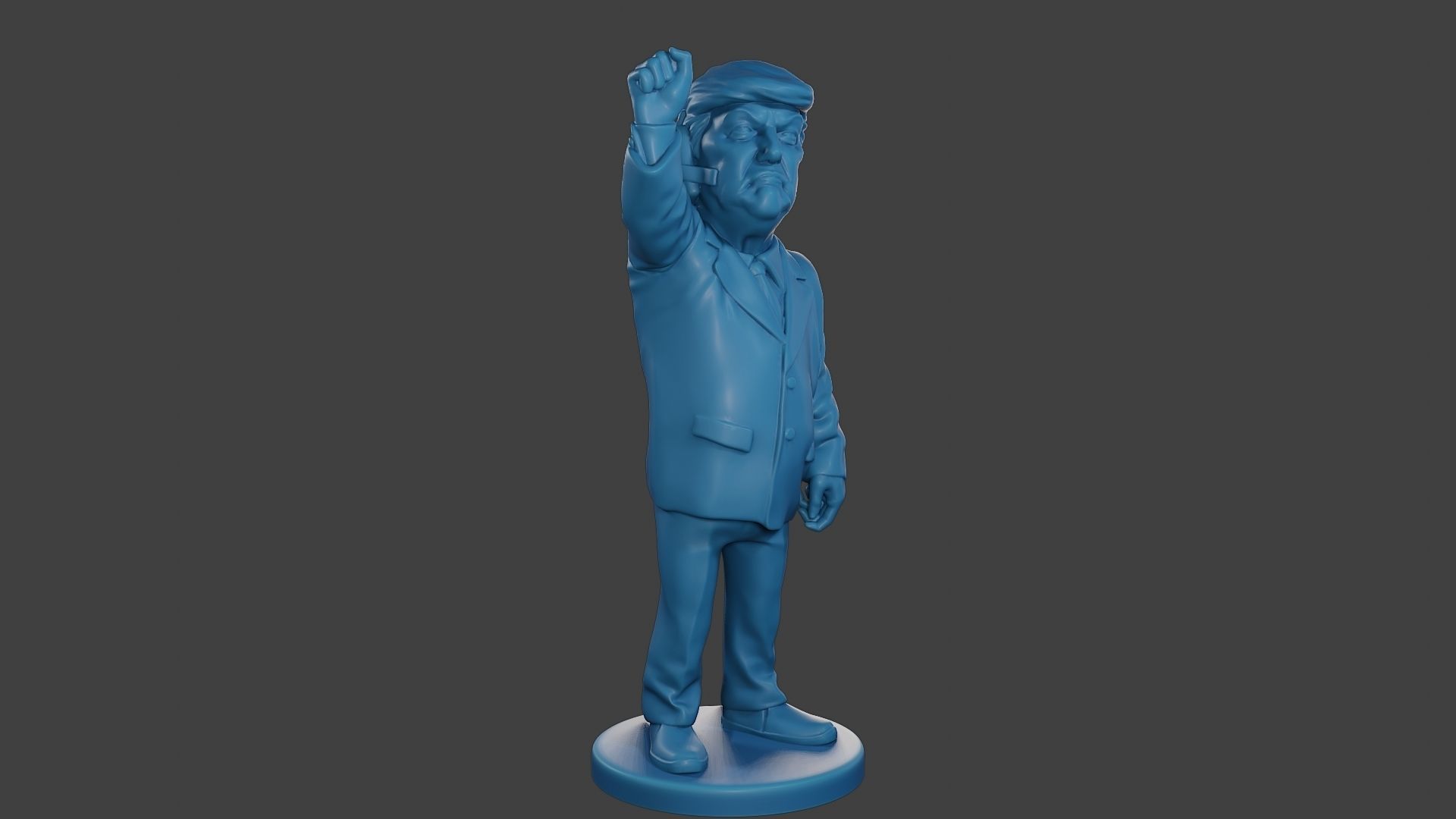 Donald Trump Injured Ear 3D print model_10