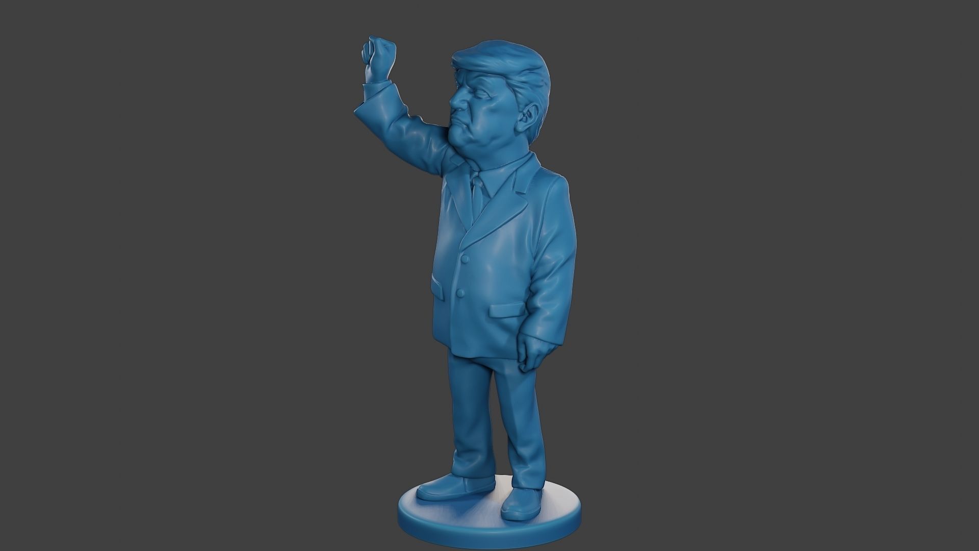 Donald Trump Injured Ear 3D print model_2