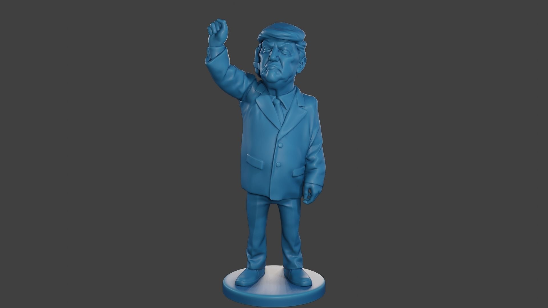 Donald Trump Injured Ear 3D print model_11