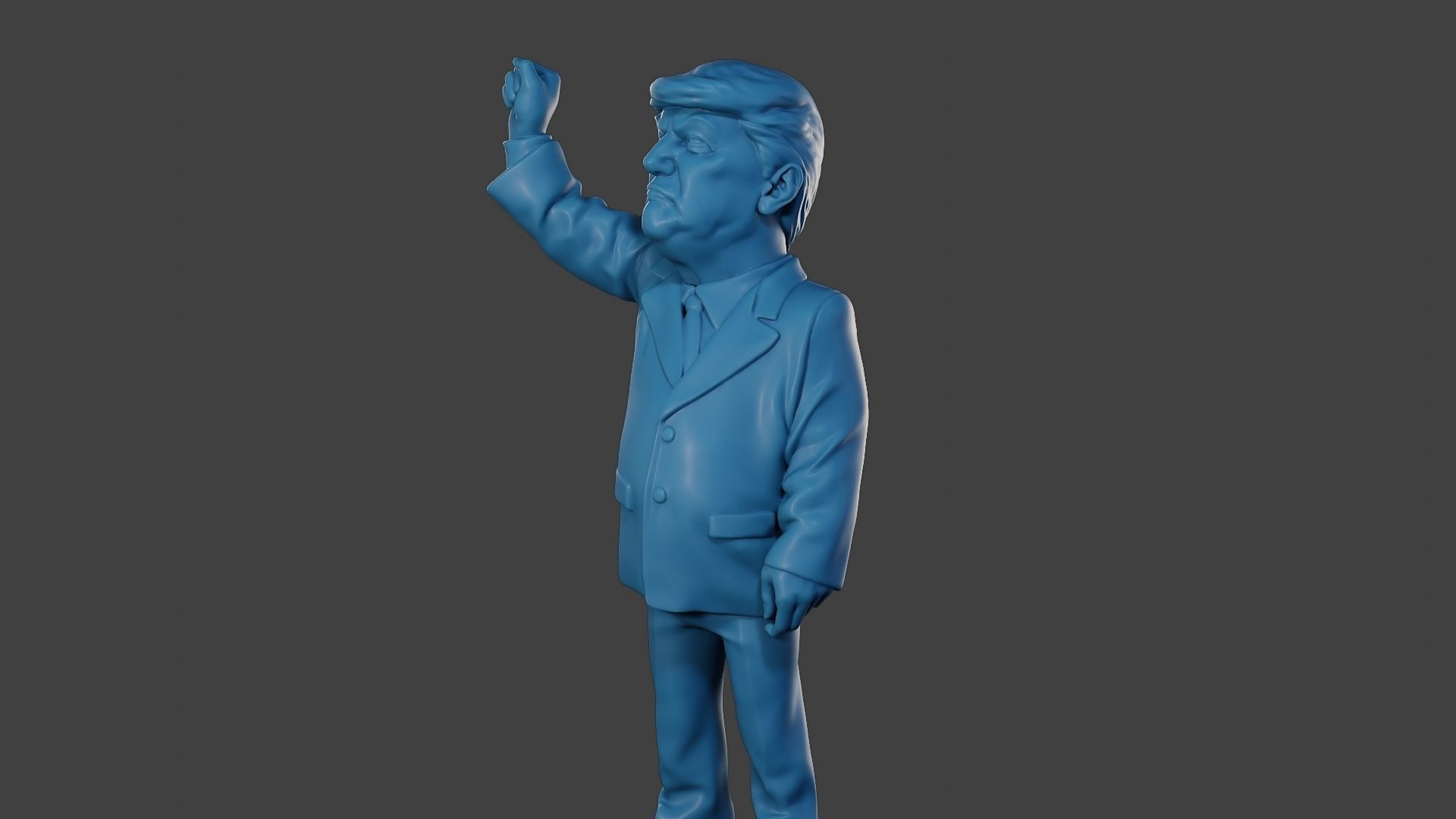 Donald Trump Injured Ear 3D print model_27