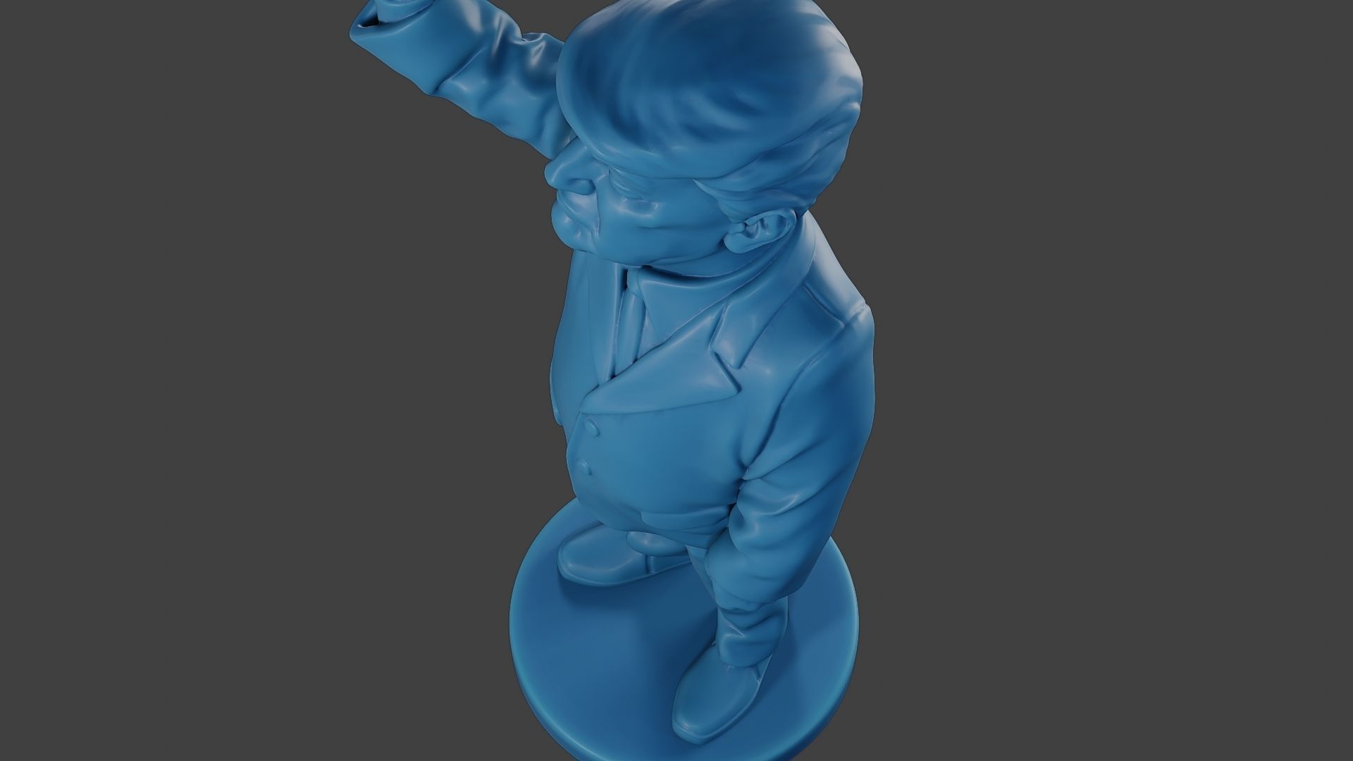 Donald Trump Injured Ear 3D print model_16