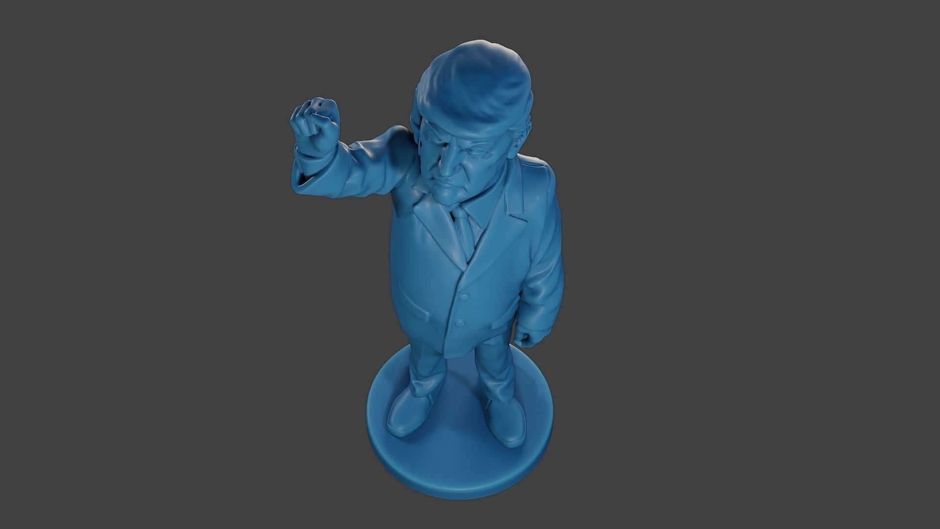 Donald Trump Injured Ear 3D print model_14