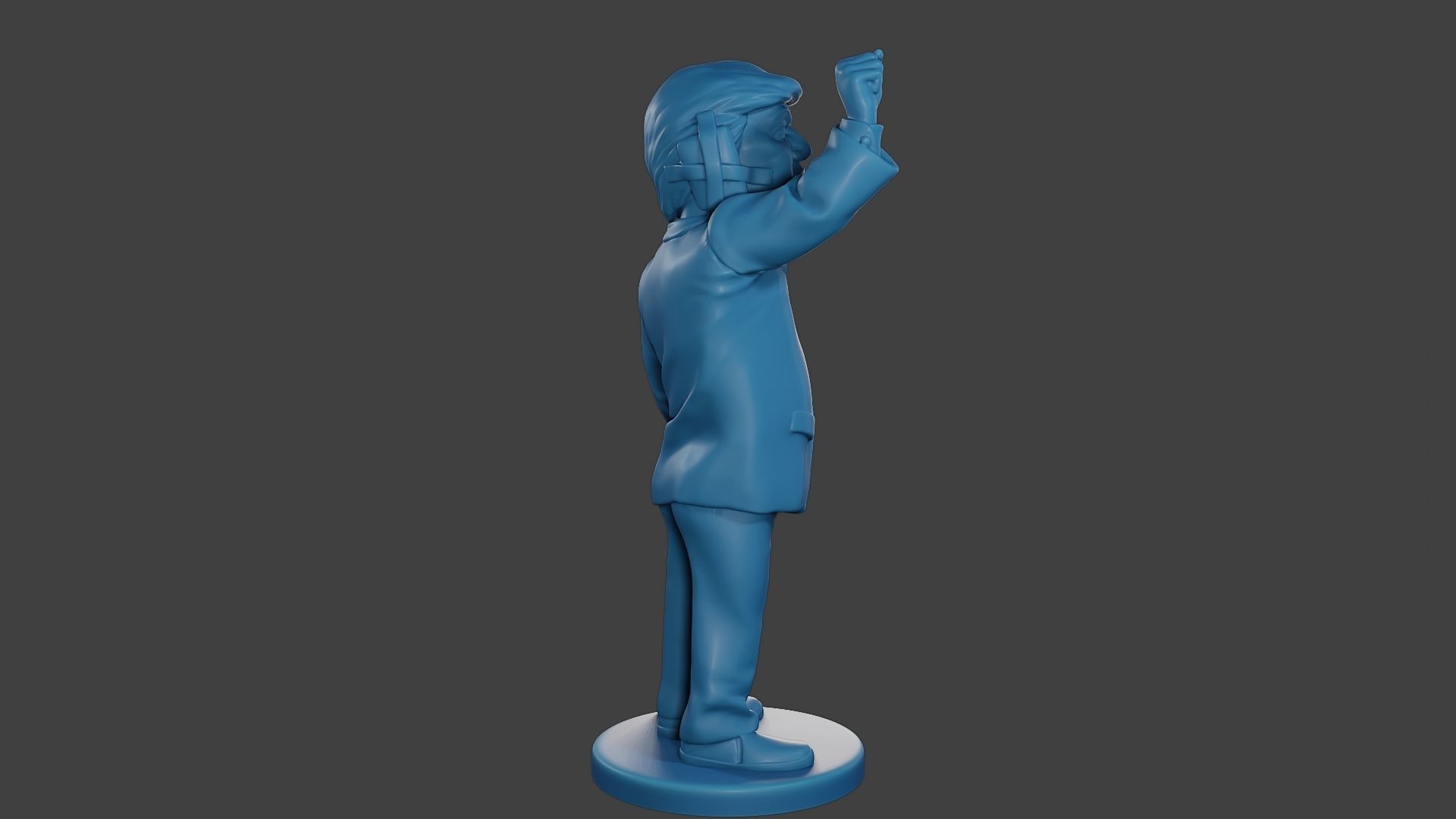 Donald Trump Injured Ear 3D print model_8