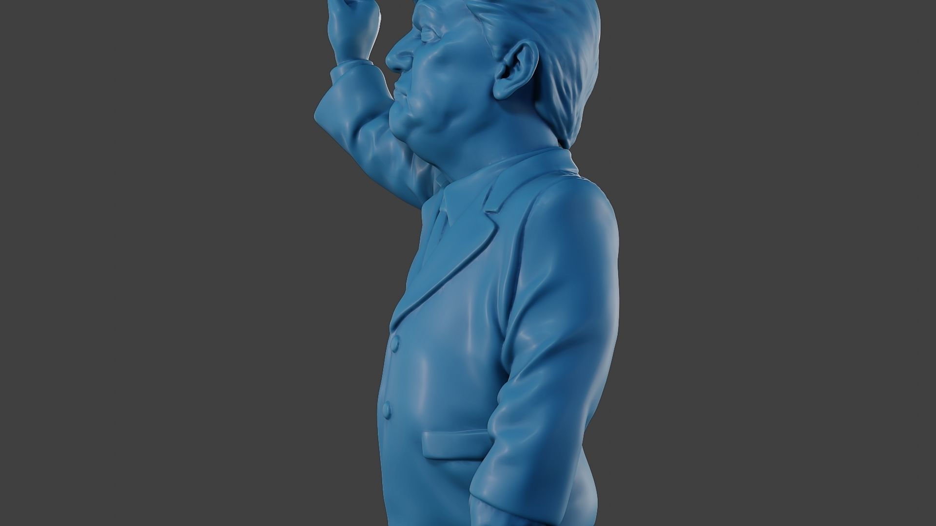 Donald Trump Injured Ear 3D print model_17