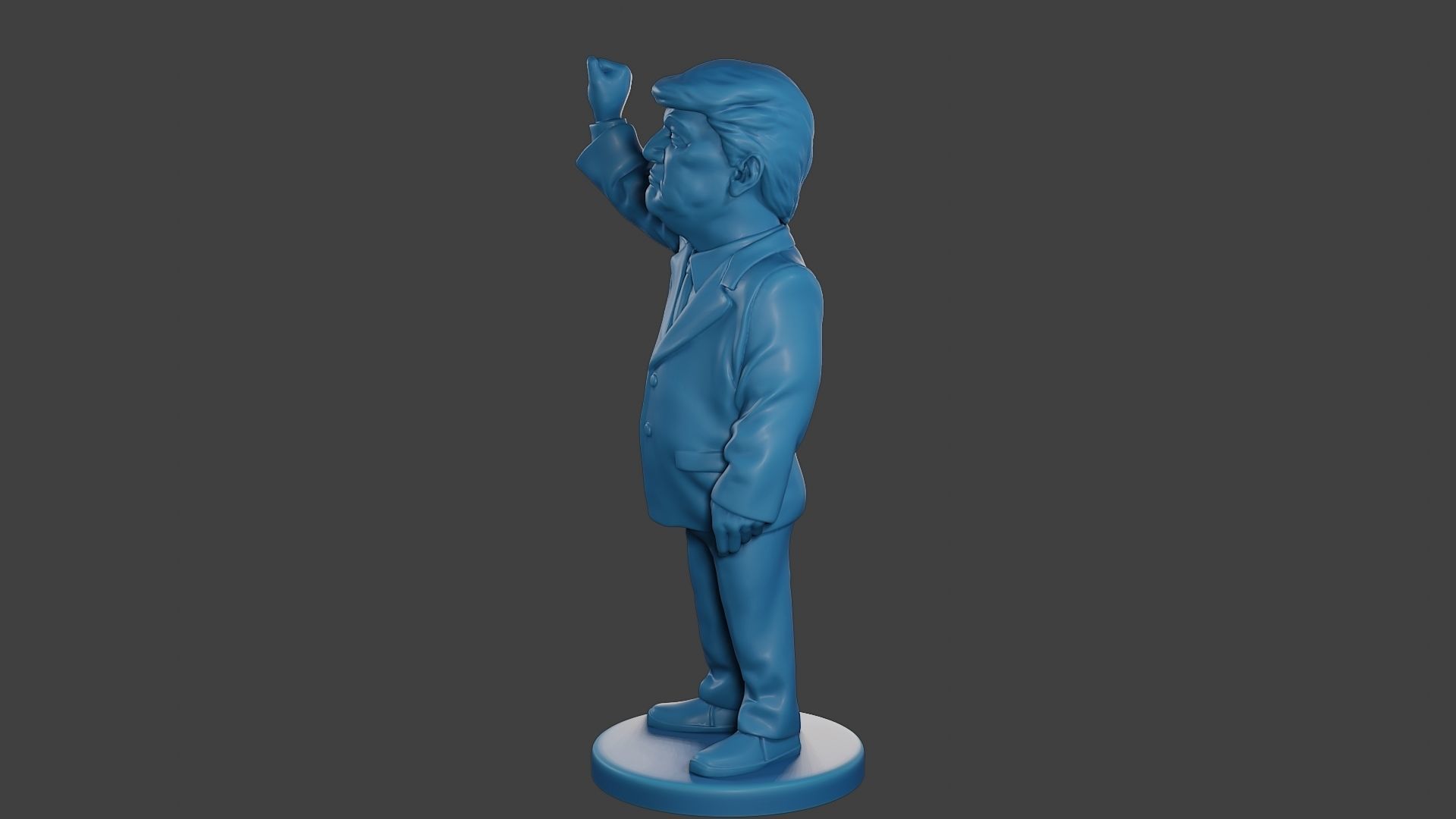 Donald Trump Injured Ear 3D print model_3