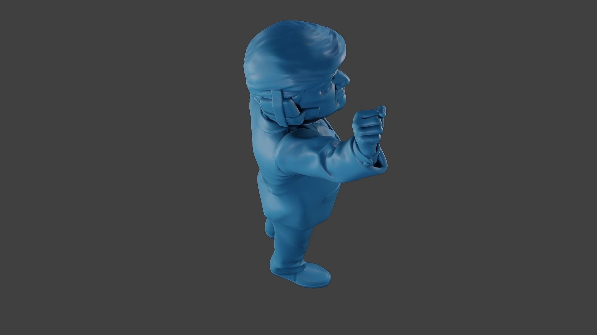 Donald Trump Injured Ear 3D print model_23