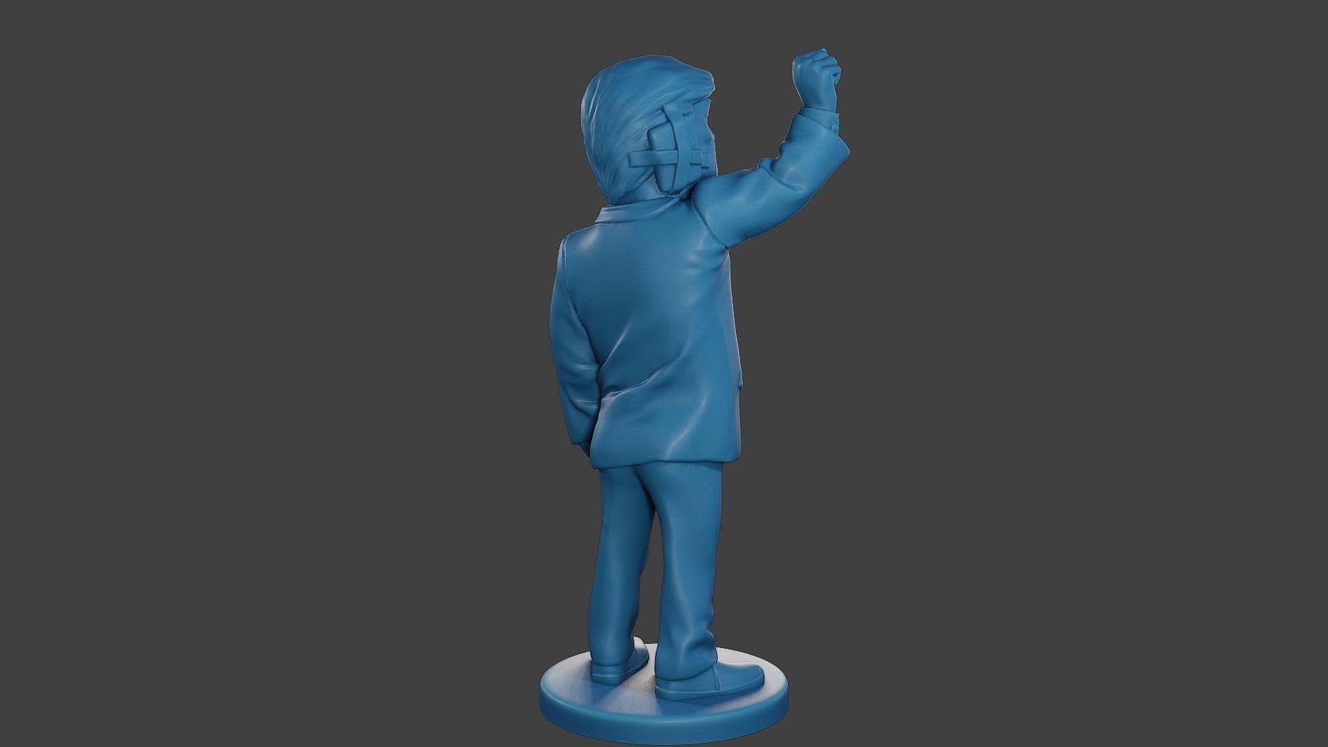 Donald Trump Injured Ear 3D print model_7