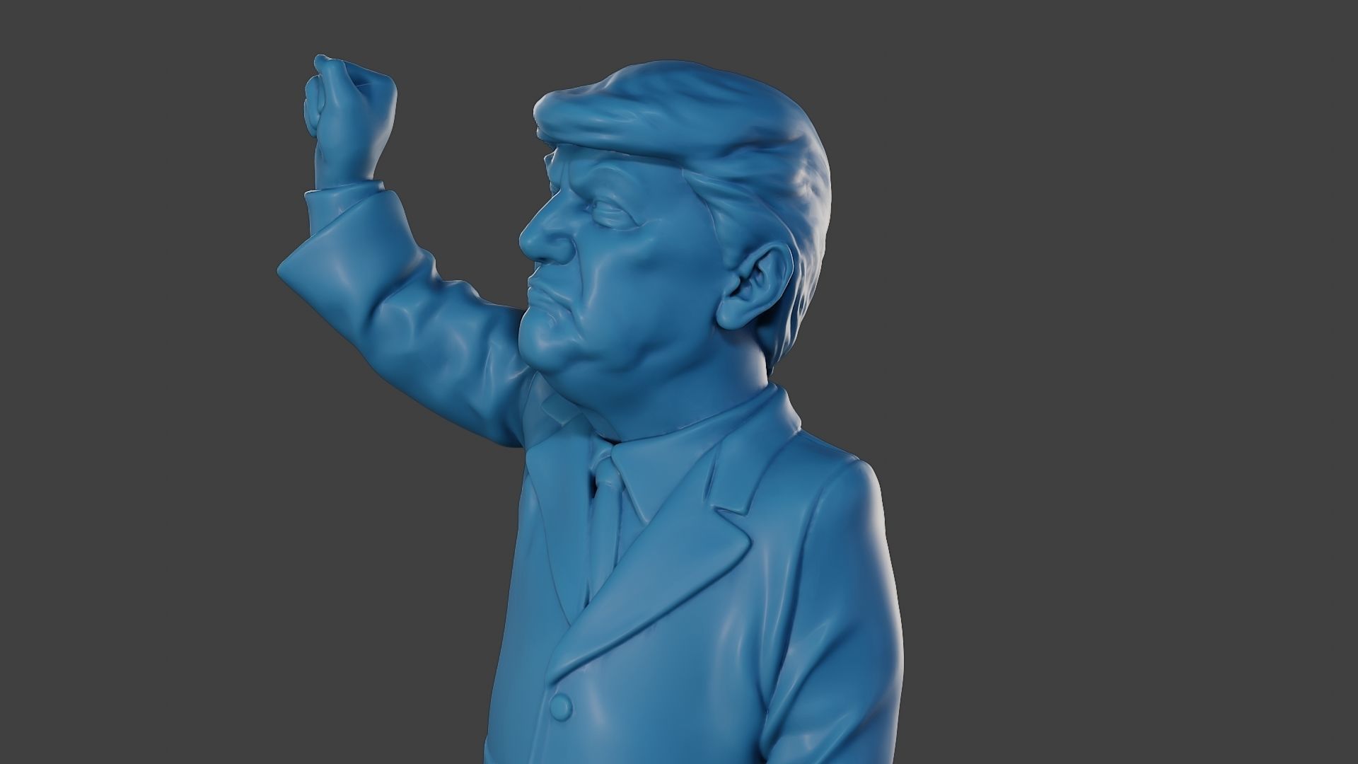 Donald Trump Injured Ear 3D print model_18