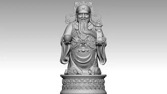 God of Wealth 4 3D print model