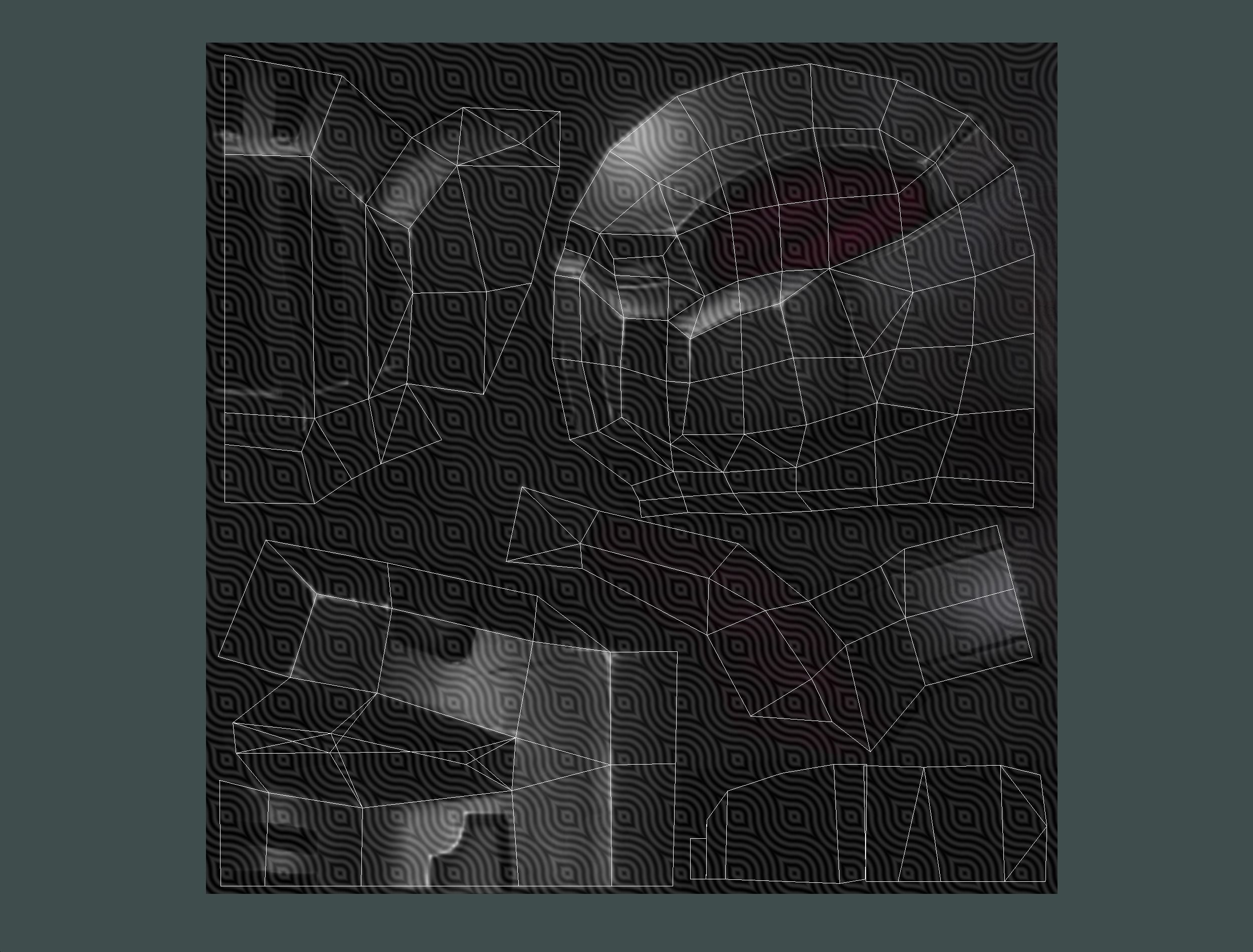 Cyborg Machine Gun with Automatic Rifle and Pistol - 3dsMax Low-poly 3D model_78